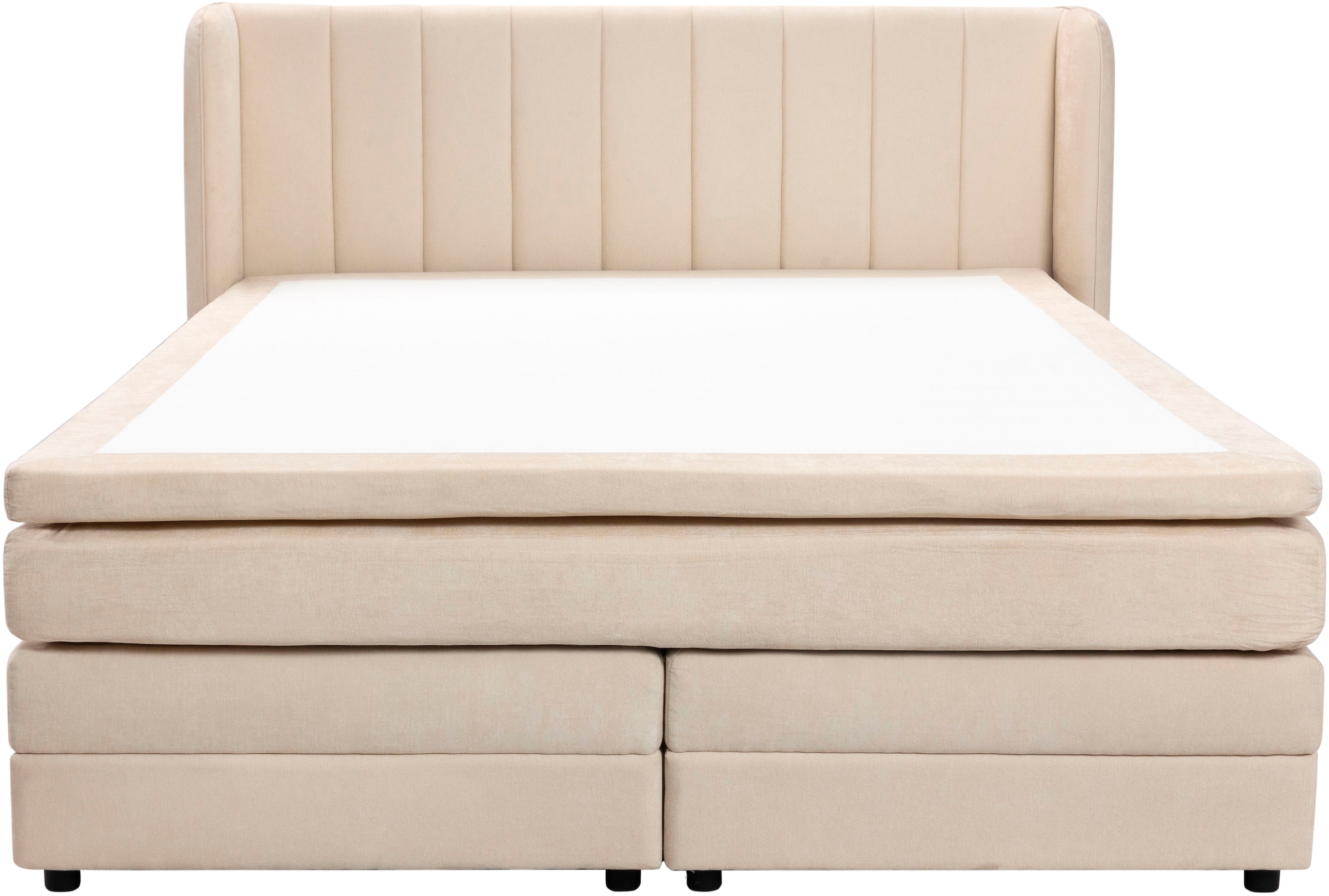 OTTO home Boxspringbett »EBBIN mit Bettkasten, inkl. 7 Zonen-Taschenfederkern Matratze H3«