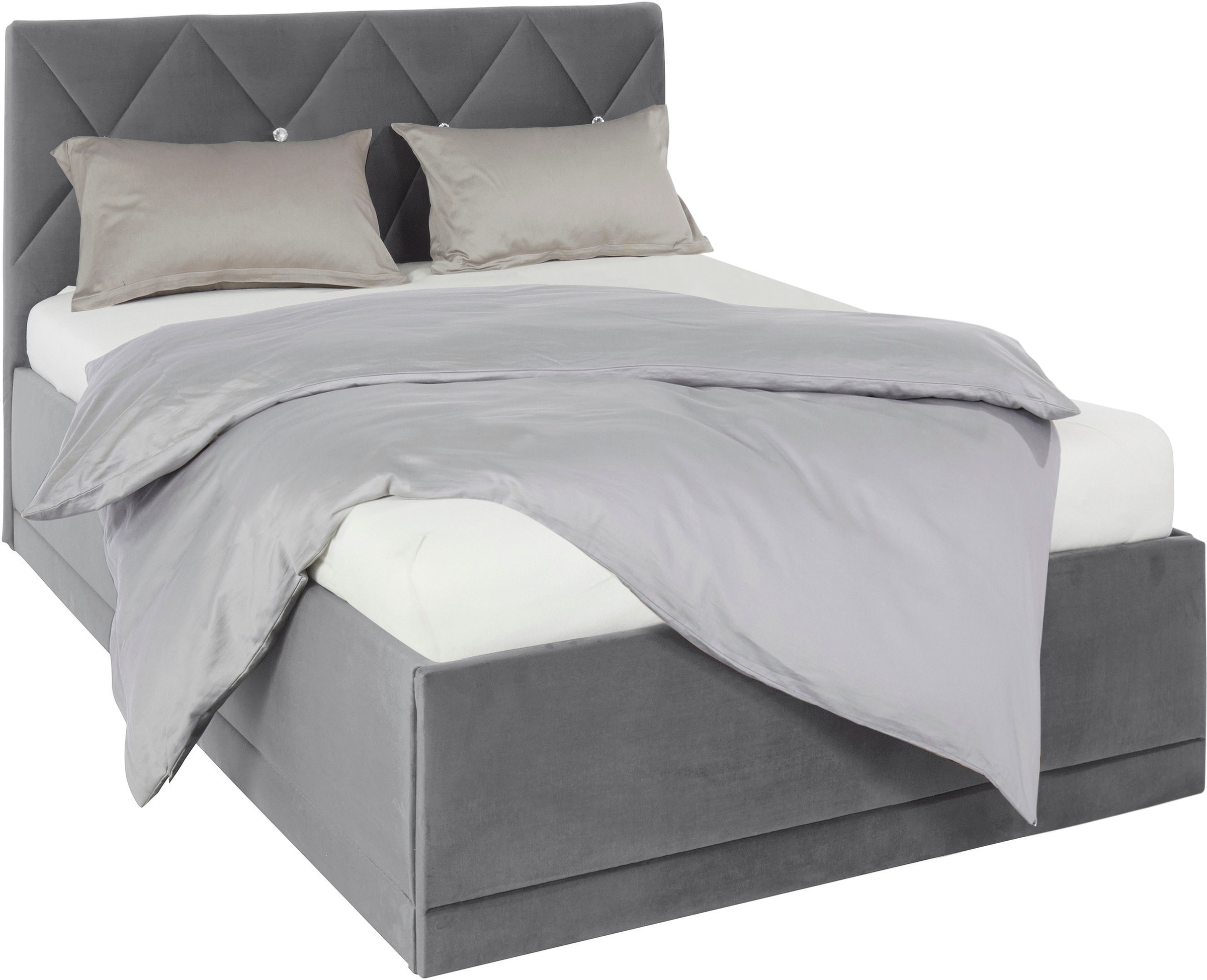 Westfalia Schlafkomfort Polsterbett Adamas, auch mit Bettkasten, Knopfheftu günstig online kaufen