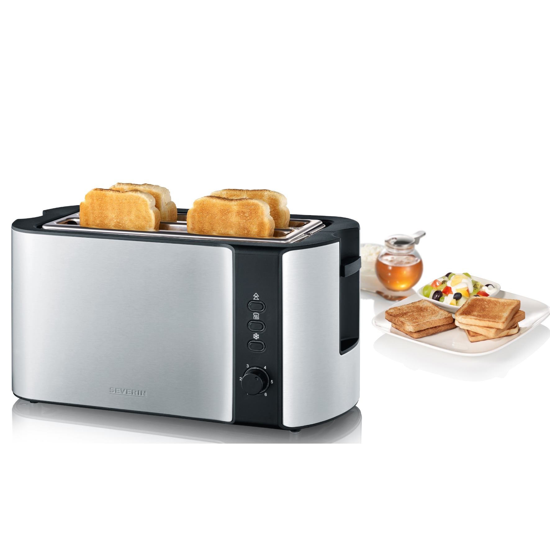 Severin Toaster »AT 2590« 2 lange Schlitze für 4 Scheiben 1400 W