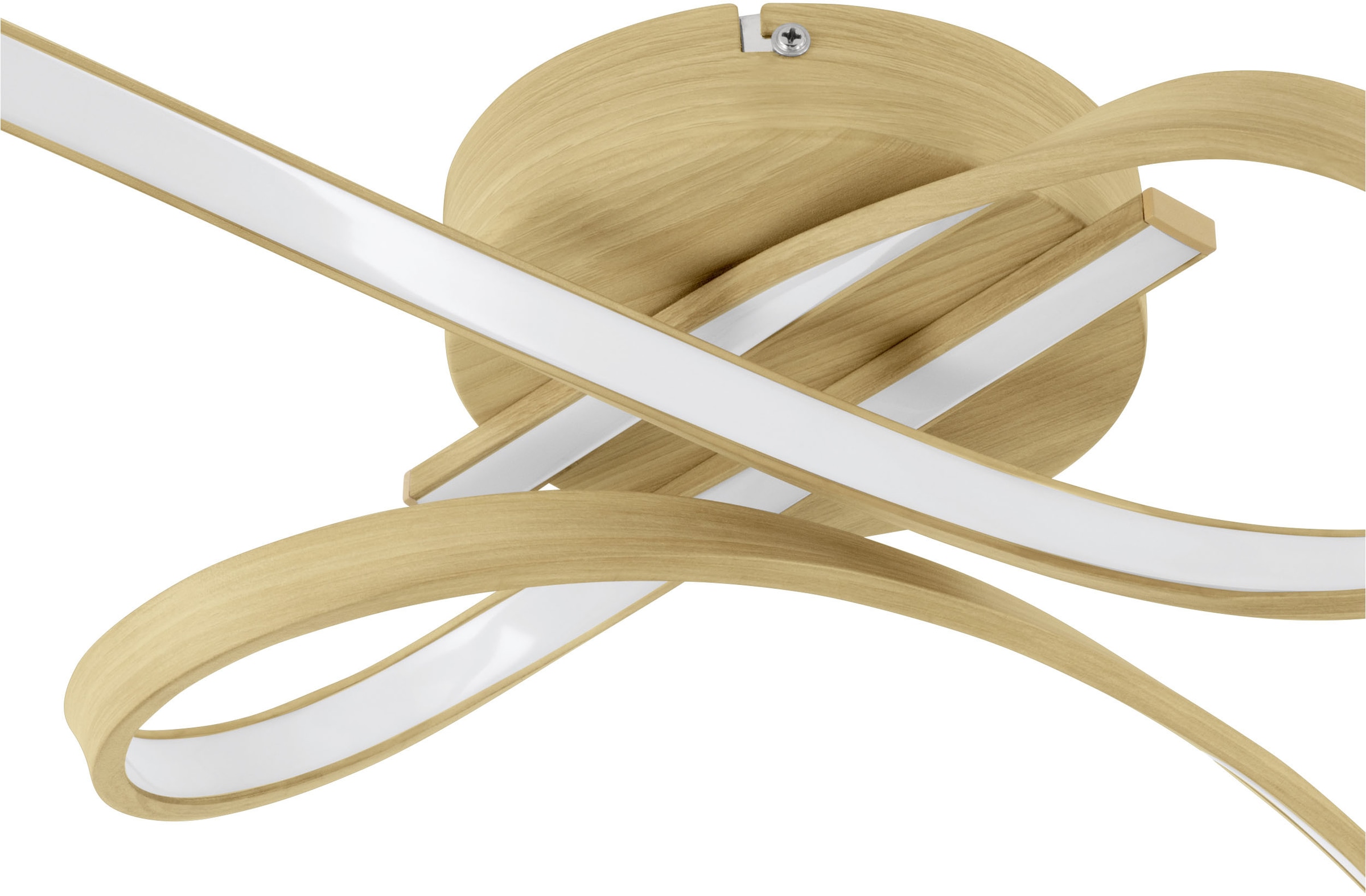 EGLO Deckenleuchte »SELVINA 2 Deckenlampe - Stahl, Alu - LED - 20,5W - IP20« LED-Modul 1 Stk. Warmweiß Wohzimmerlampe, Esszimmerlampe, Flur, Schlafzimmer, L68 x B28 x H14 cm