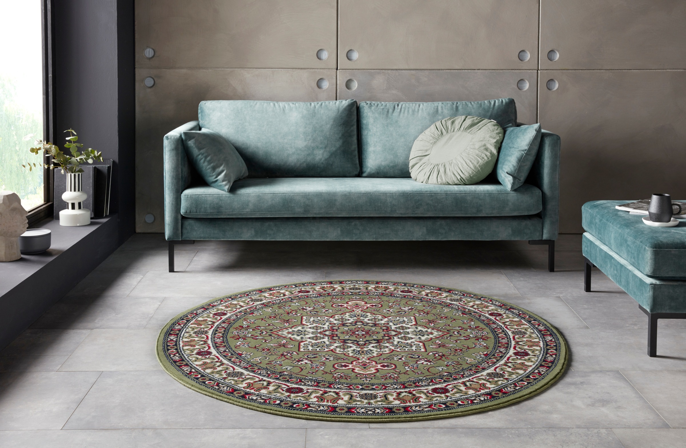 HANSE Home Teppich »Parun Täbriz«, rund, 9 mm Höhe, Kurzflor, Orient, Teppi günstig online kaufen