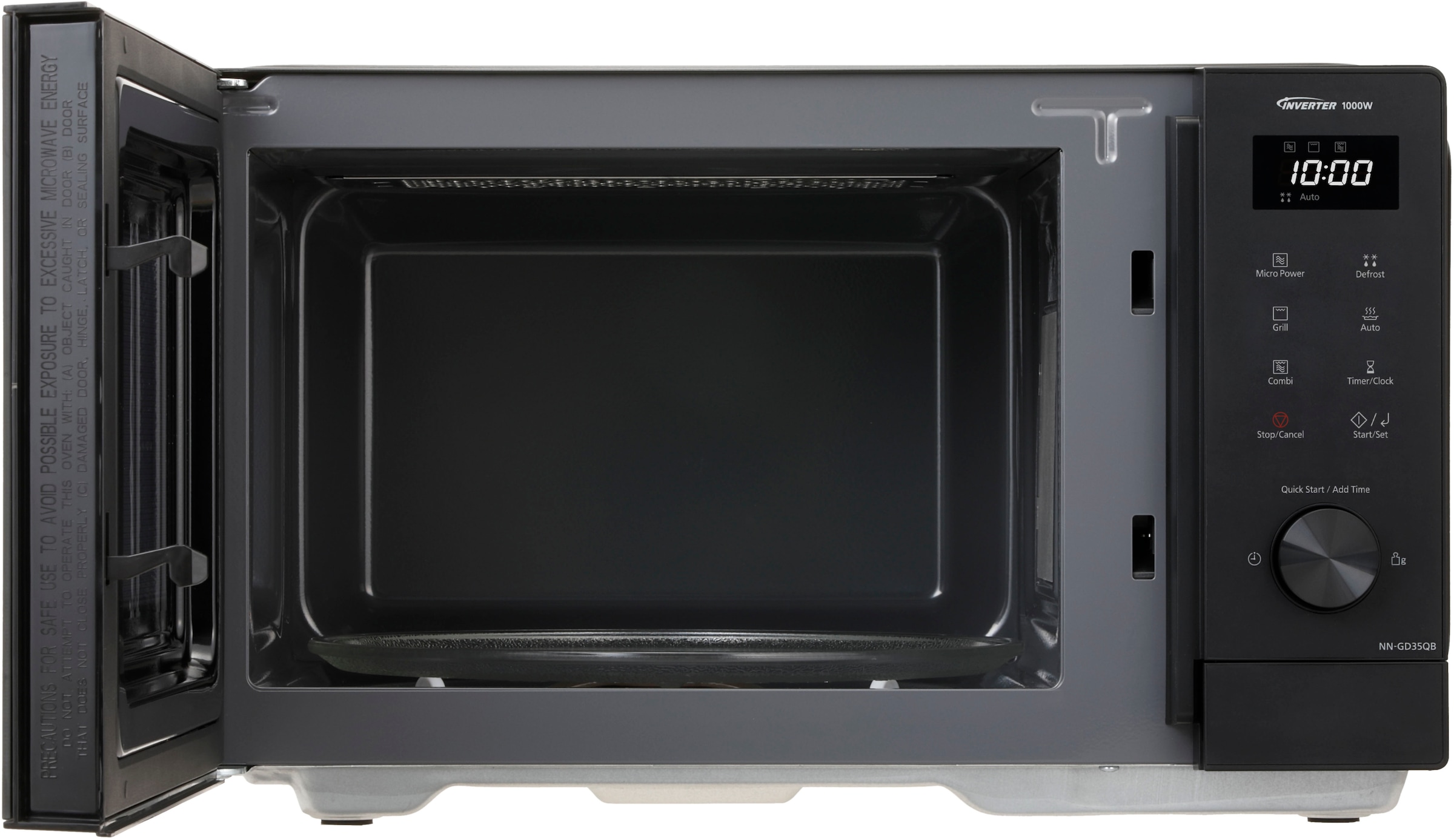 Panasonic Mikrowelle »NN-GD35QBEPG mit Grillfunktion«, Mikrowelle-Grill, 1000 W, Inverter Technologie