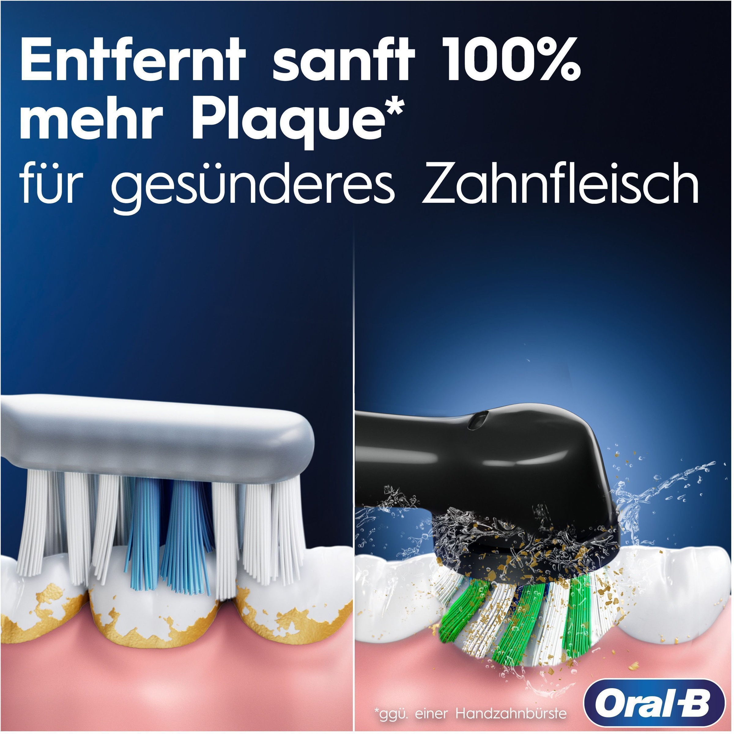 Oral-B Elektrische Zahnbürste »Pro 3 3000«, 2 St. Aufsteckbürsten, 3 Putzmodi