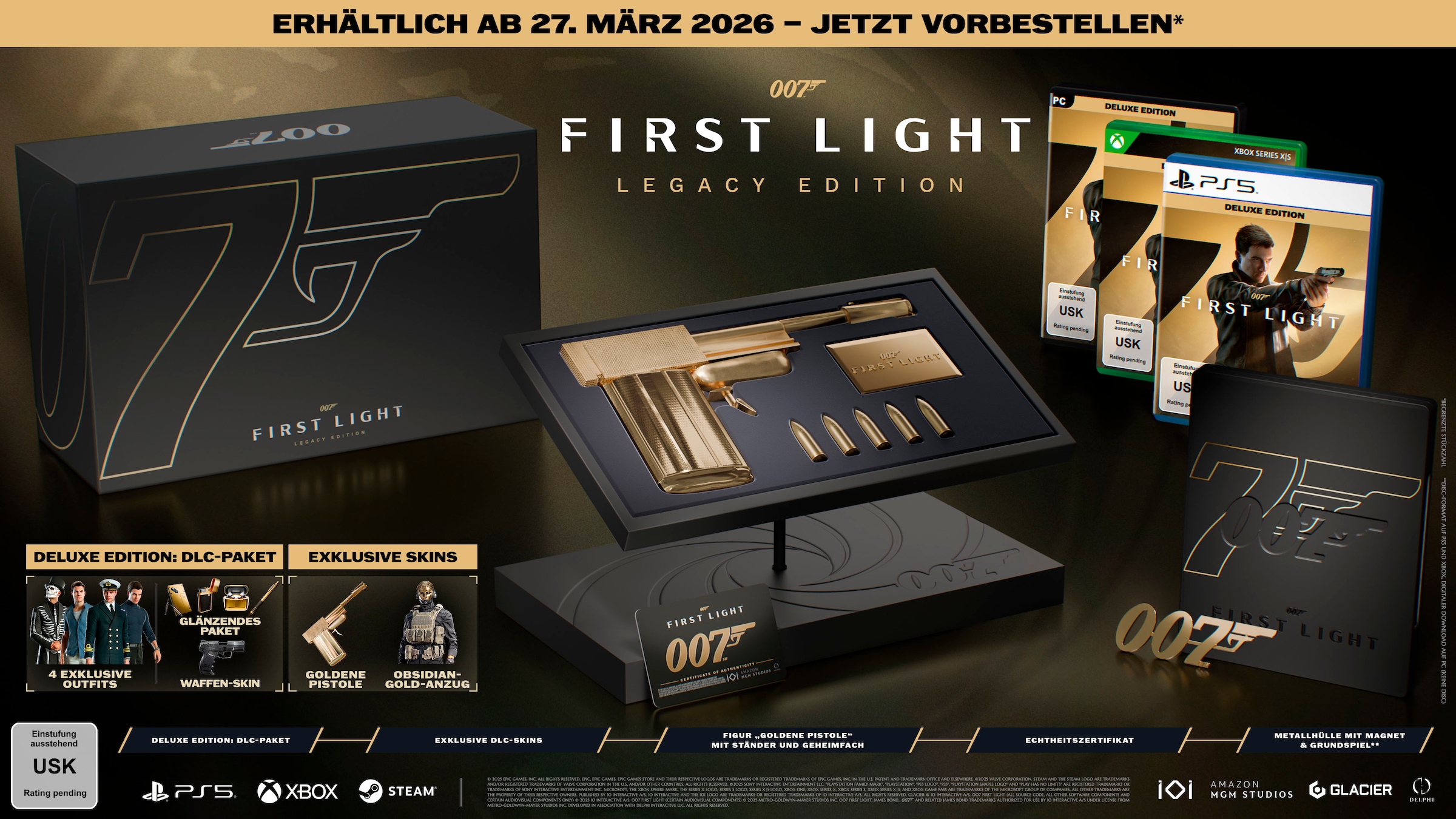 IOI PARTNERS Spielesoftware »007 First Light Legacy Collector's Edition« PC (ohne Farbbezeichnung) Veröffentlichungsdatum: 31.12.2026
