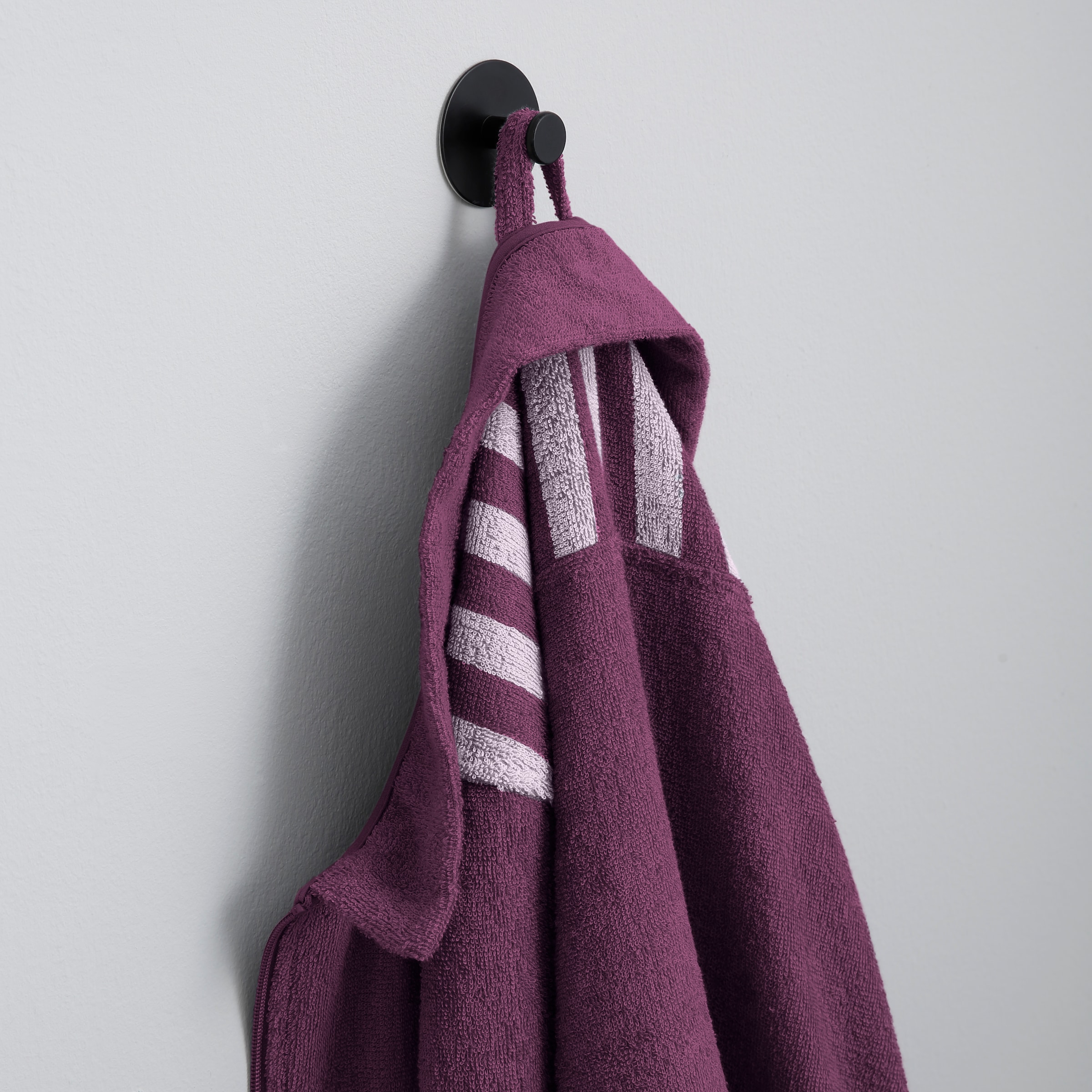 OTTO home Damenbademantel »Sennia, ideal für Sauna & Spa, Hotelbademantel, Morgenmantel« 2 Stk. Steifendetails, 100% Baumwolle, mit GRATIS-Zugabe: 1x Turban-Handtuch