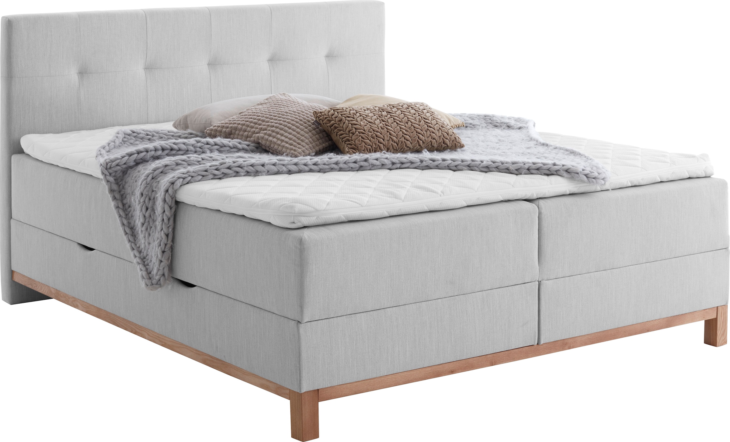 meise.möbel Boxspringbett »Catania«, mit Bettkasten und Topper