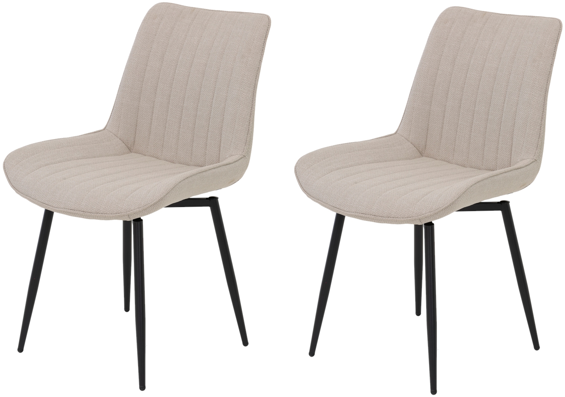 HELA Drehstuhl »Vierfußstuhl BERGEN«, (Set), 2 St., Webstoff, Esszimmerstuh günstig online kaufen