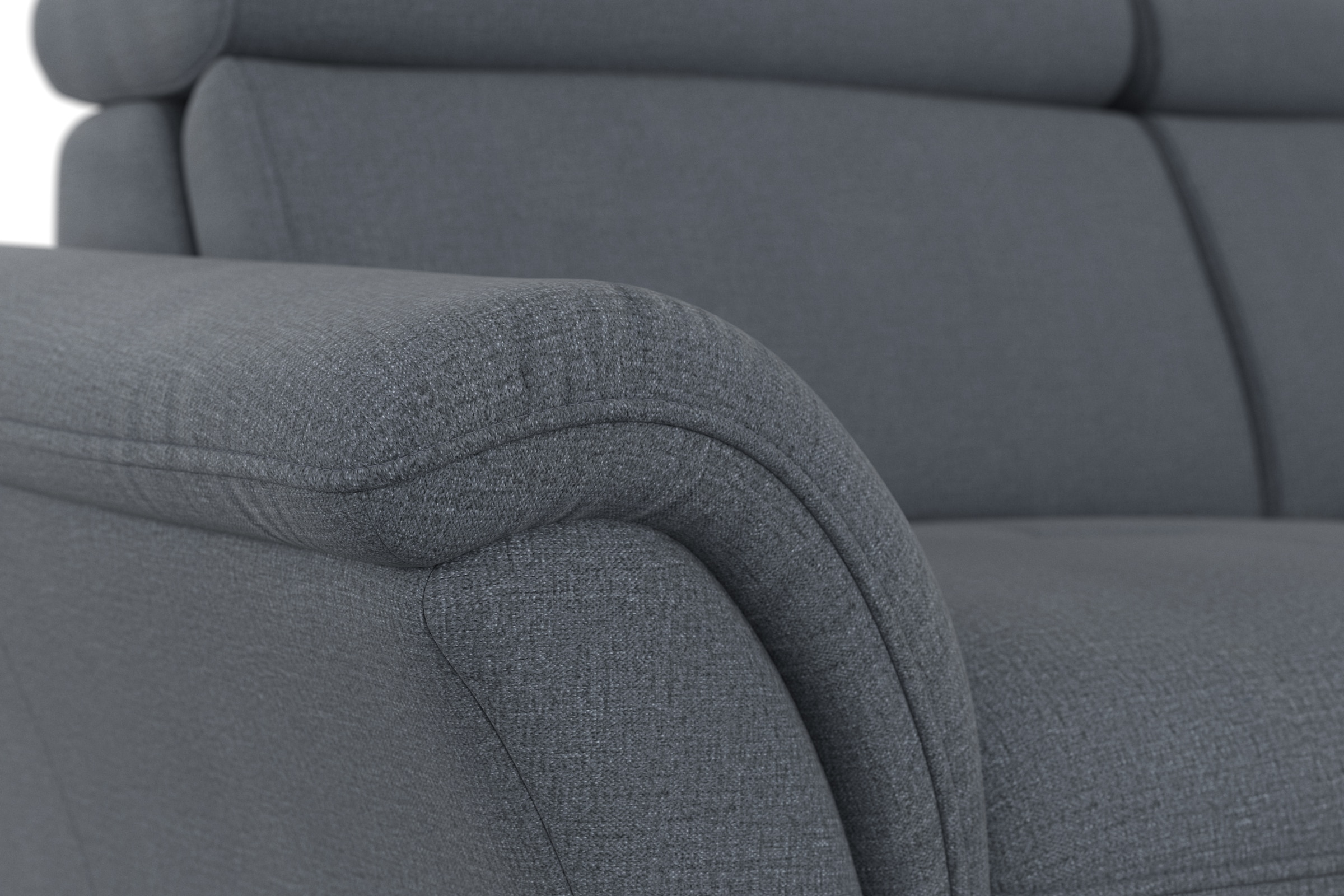 Home affaire Ecksofa »Lindgren L-Form«, wahlweise mit Bett mit klappbaren Rollen, Kasten und Kopfverstellung