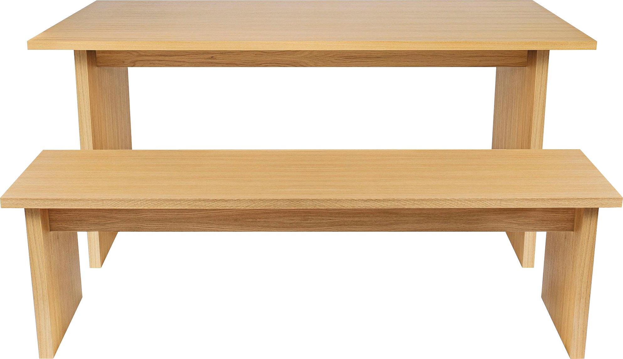 Woodman Esstisch "Stripe", Holzfurnier aus Eiche günstig online kaufen