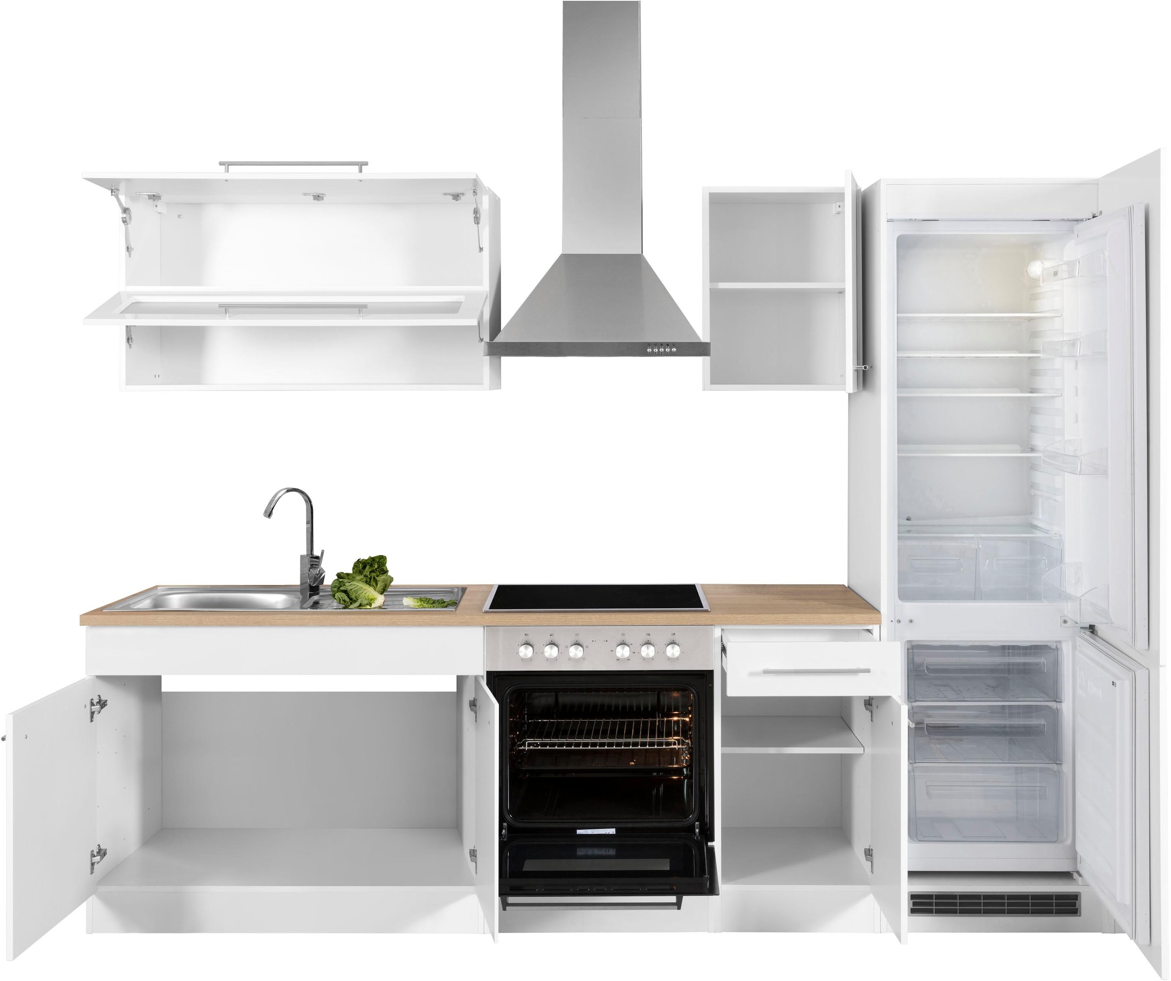 KOCHSTATION Küchenzeile »KS-Eton«, mit E-Geräten, Breite 270 cm