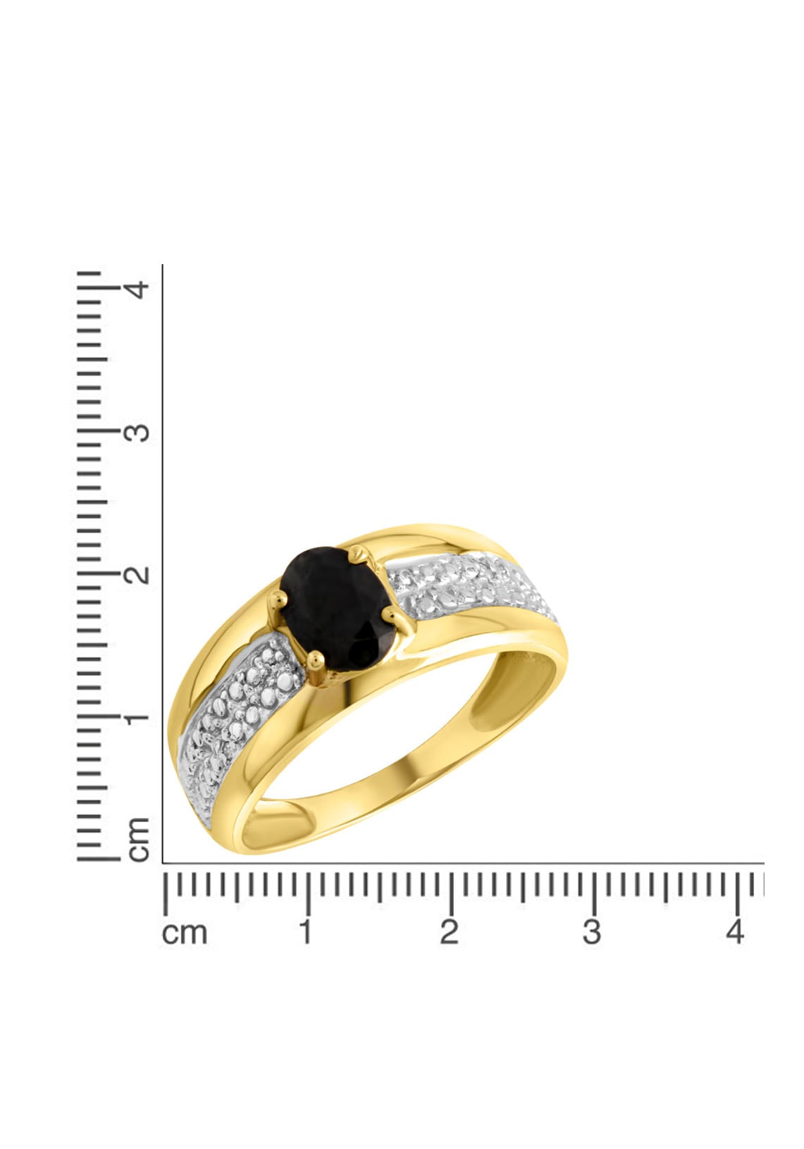 Firetti Goldring »Schmuck Geschenk Gold 333 Damenring Goldring Edelstein Farbstein«, mit Saphir - mit Diamanten