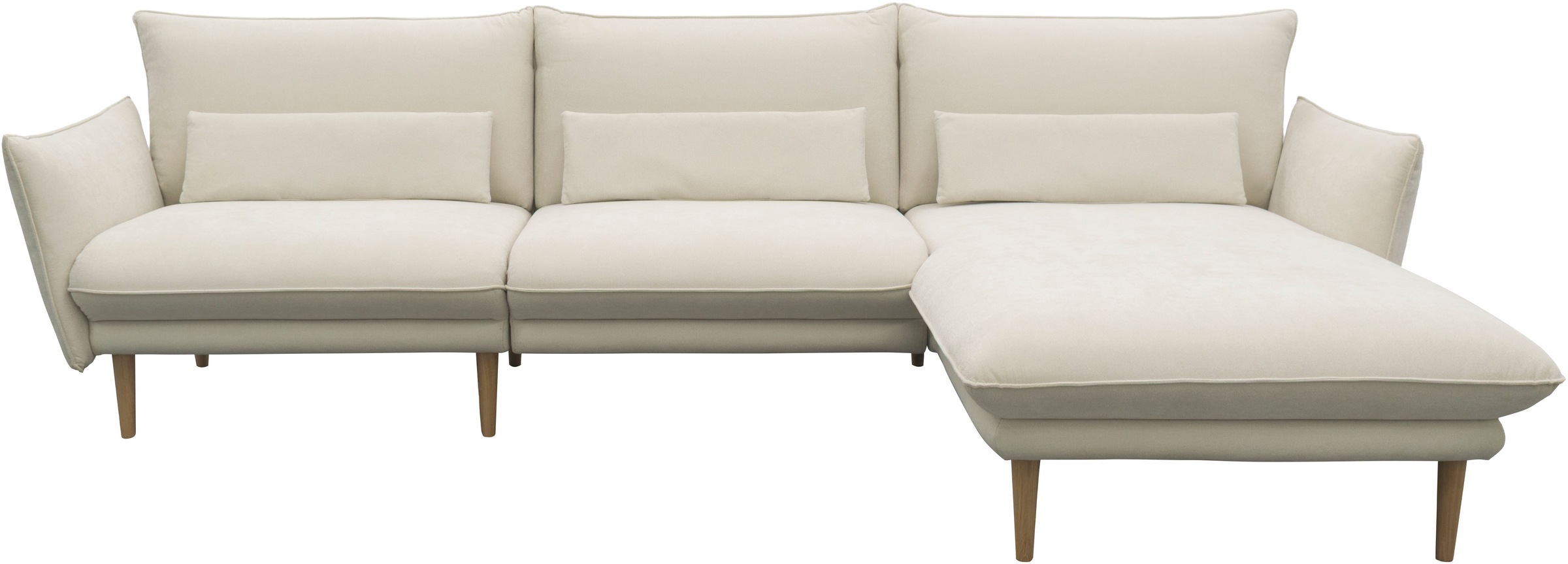 DOMO collection Ecksofa »Leuven modern mit schmalen Armlehnen, Breite 282 c günstig online kaufen