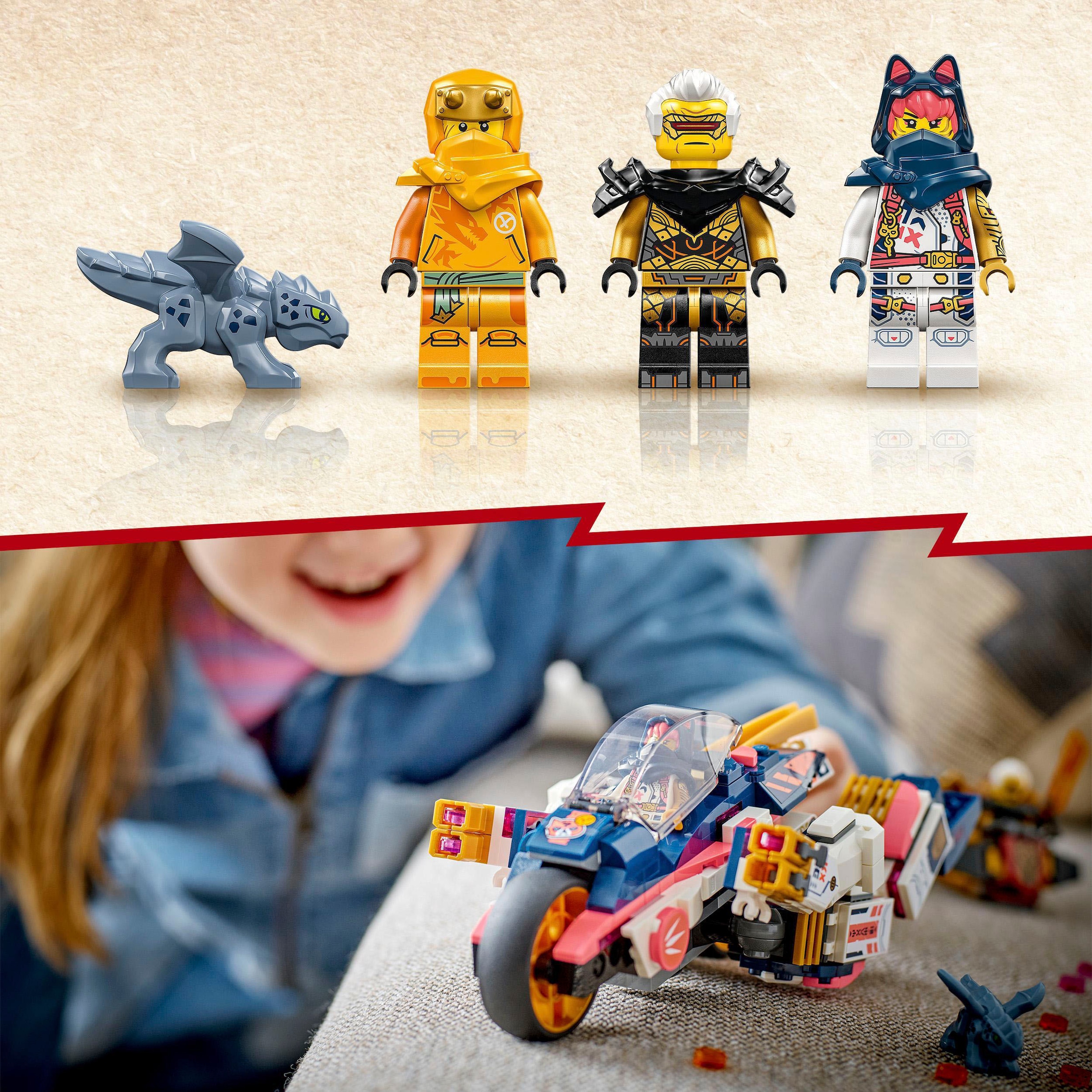LEGO® Konstruktionsspielsteine »Soras Mech-Bike (71792), LEGO® NINJAGO«, (384 St.), Made in Europe