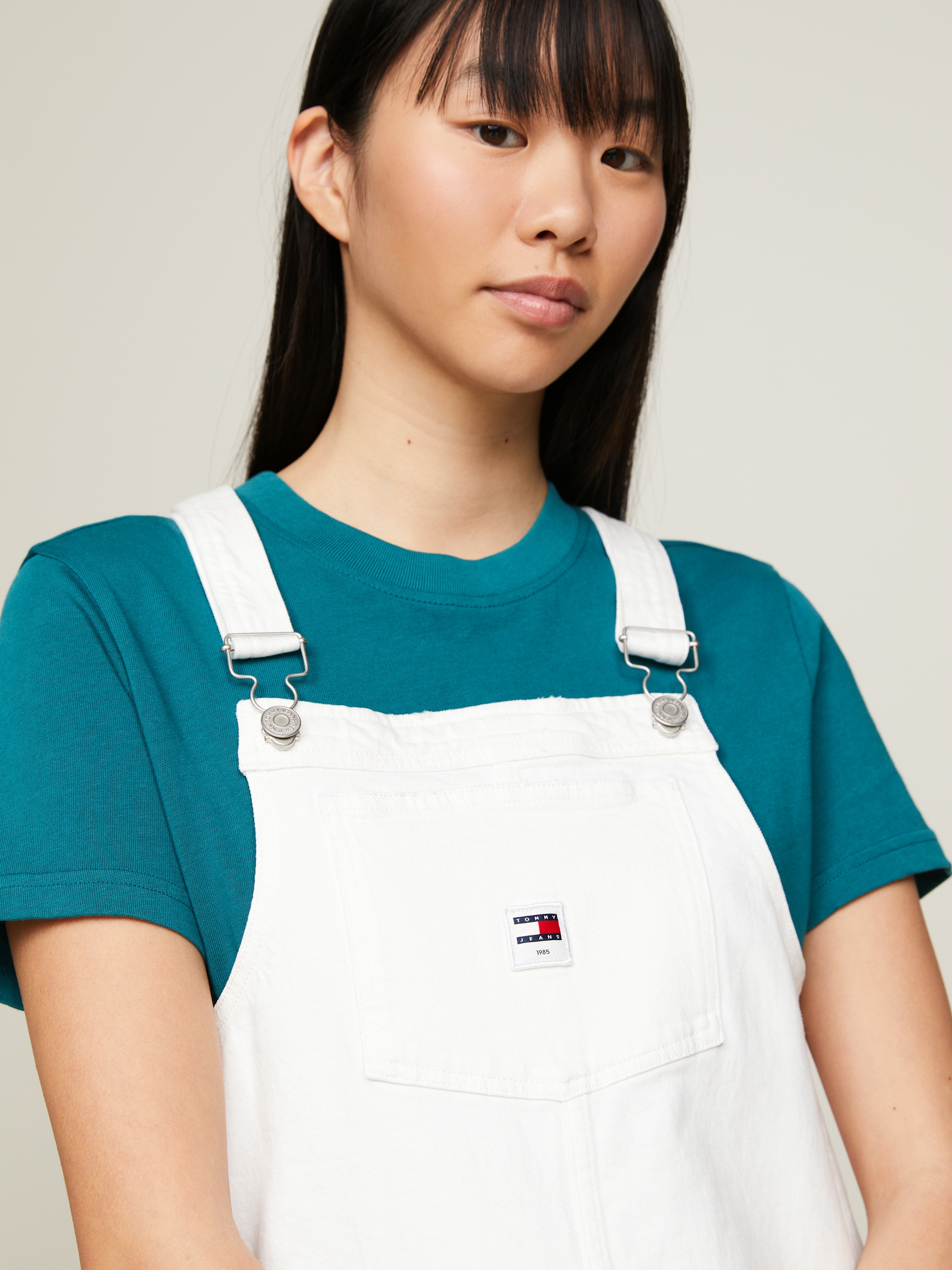 Tommy Jeans Jeanskleid »PINAFORE DRESS BH6193«, mit Taschen