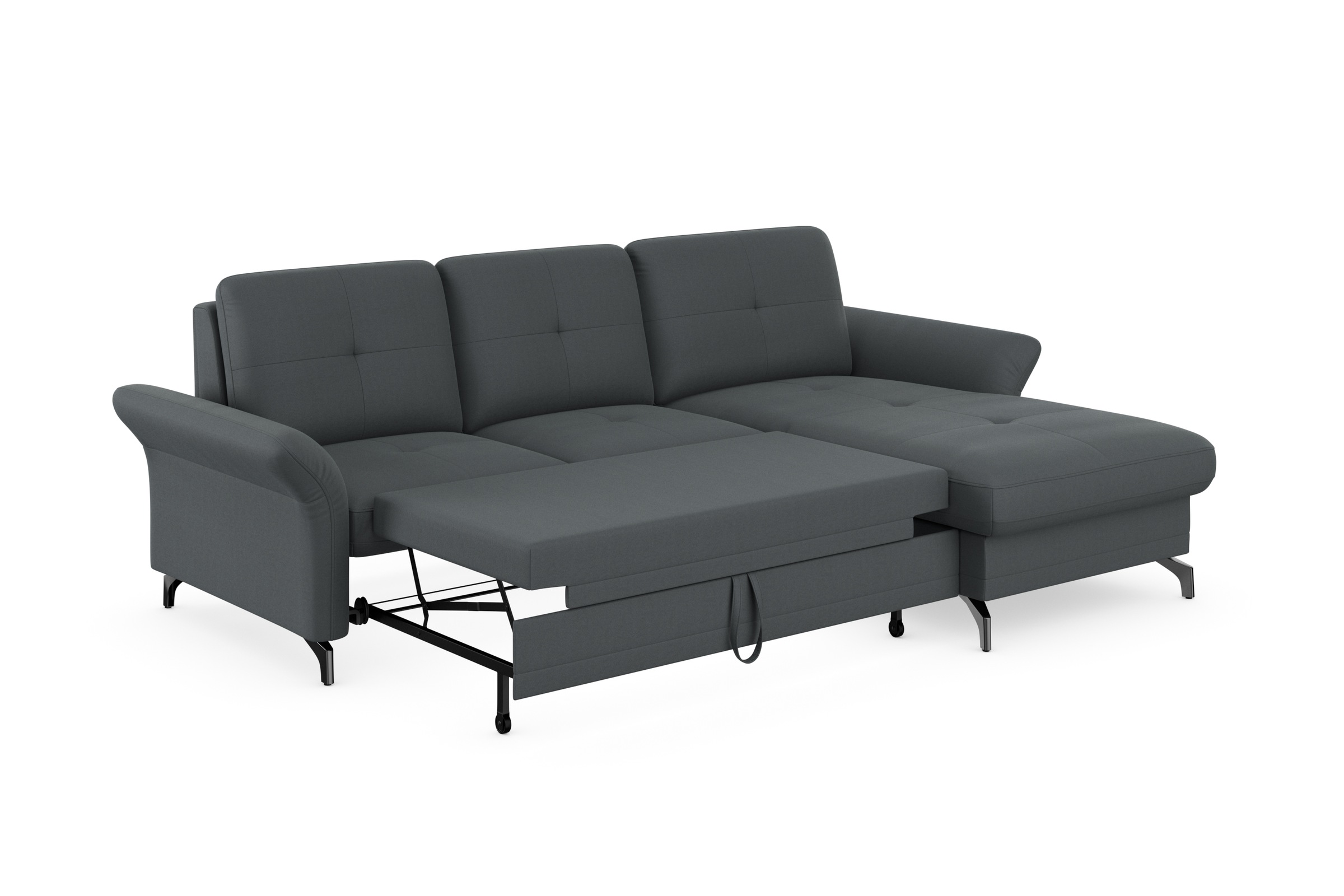 Places of Style Ecksofa »Calando L-Form«, wahlweise mit Bettfunktion, Bettkasten und Armteilfunktion