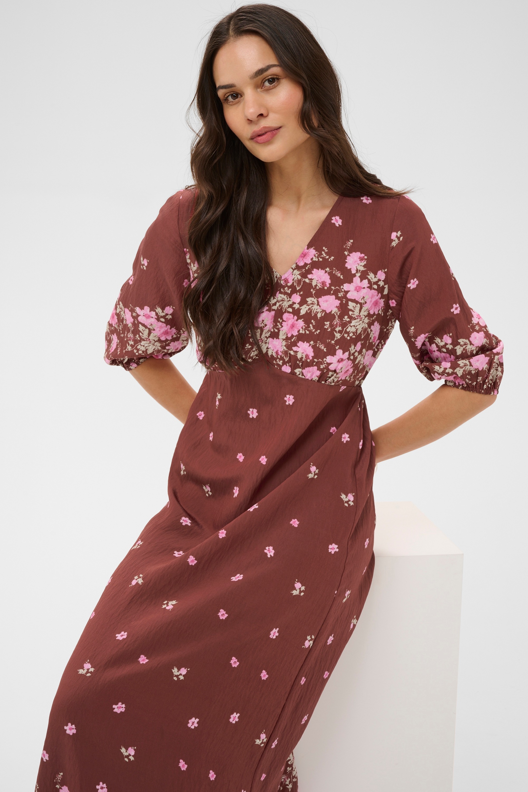 KAFFE Midikleid »Kleid KArosine«