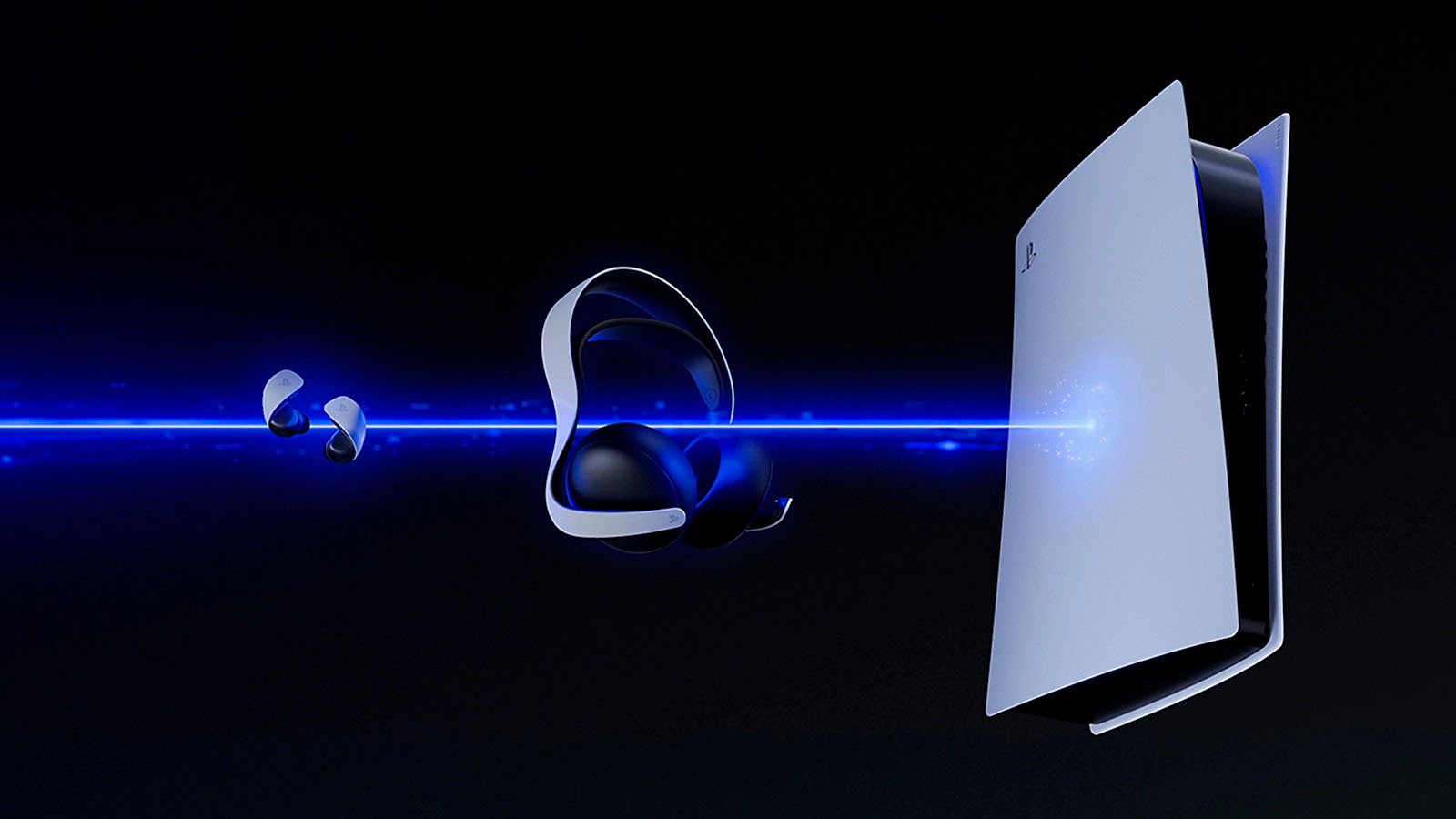 PlayStation 5 Gaming-Headset »PULSE Elite™ Wireless«, Bluetooth-A2DP Bluetooth, integrierte Steuerung für Anrufe und Musik
