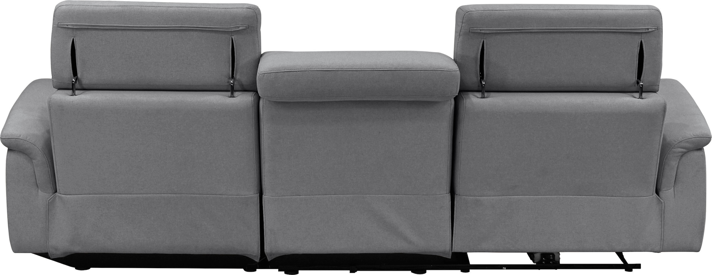 Places of Style Ecksofa »Pareli, L-Form, 259cm,m. Recamiere, Echtleder, Kun günstig online kaufen