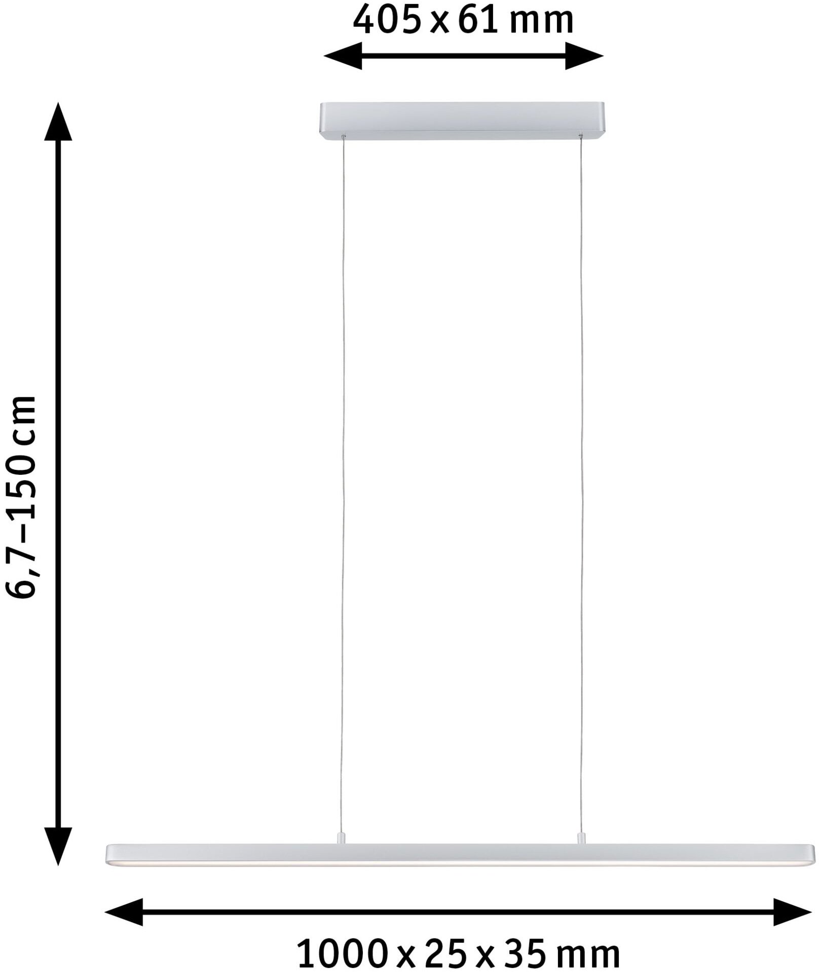 Paulmann LED Pendelleuchte »Lento«, 1 flammig