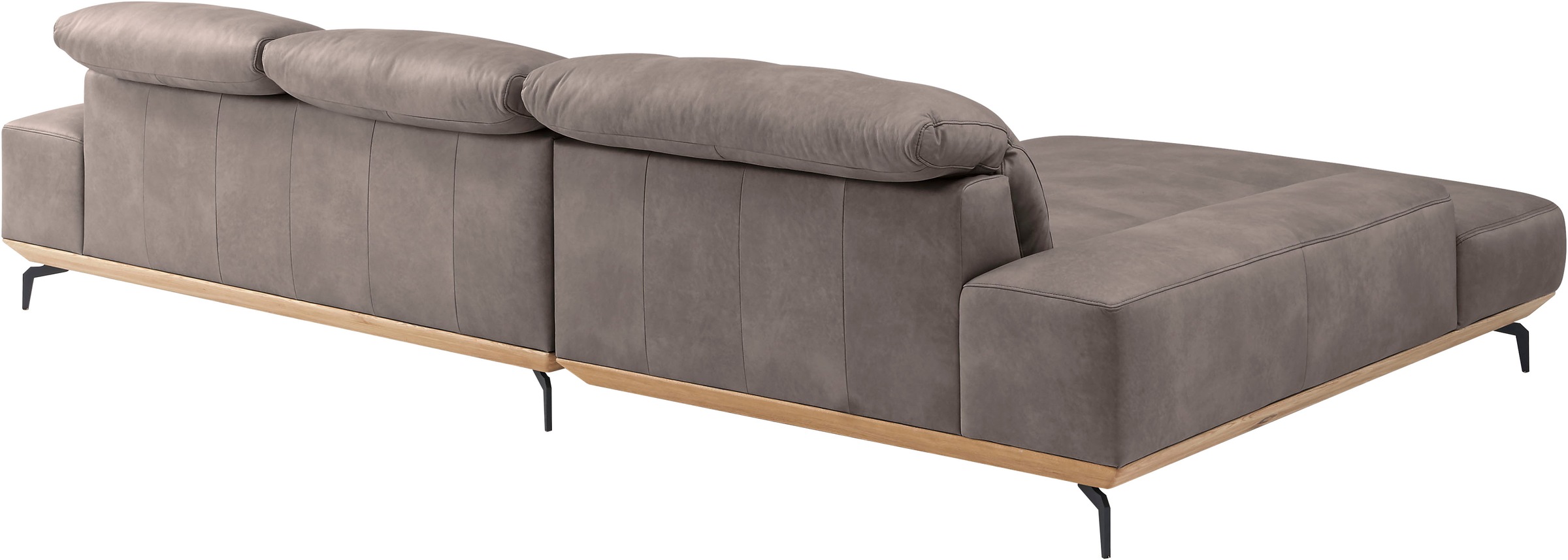 Musterring Wohnlandschaft »MR 2490«, Fuß Schwarz, Sitzhöhe 46cm, wahlweise mit Funktionen, Maße 342x207 cm