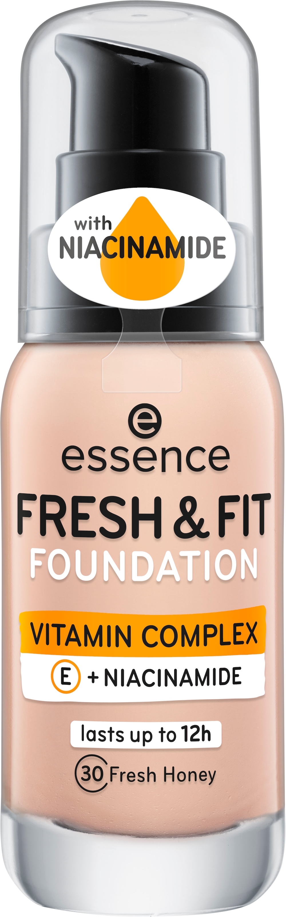 Essence Foundation »FRESH & FIT FOUNDATION«, (Set, 3 tlg.), mit Vitamin-Komplex