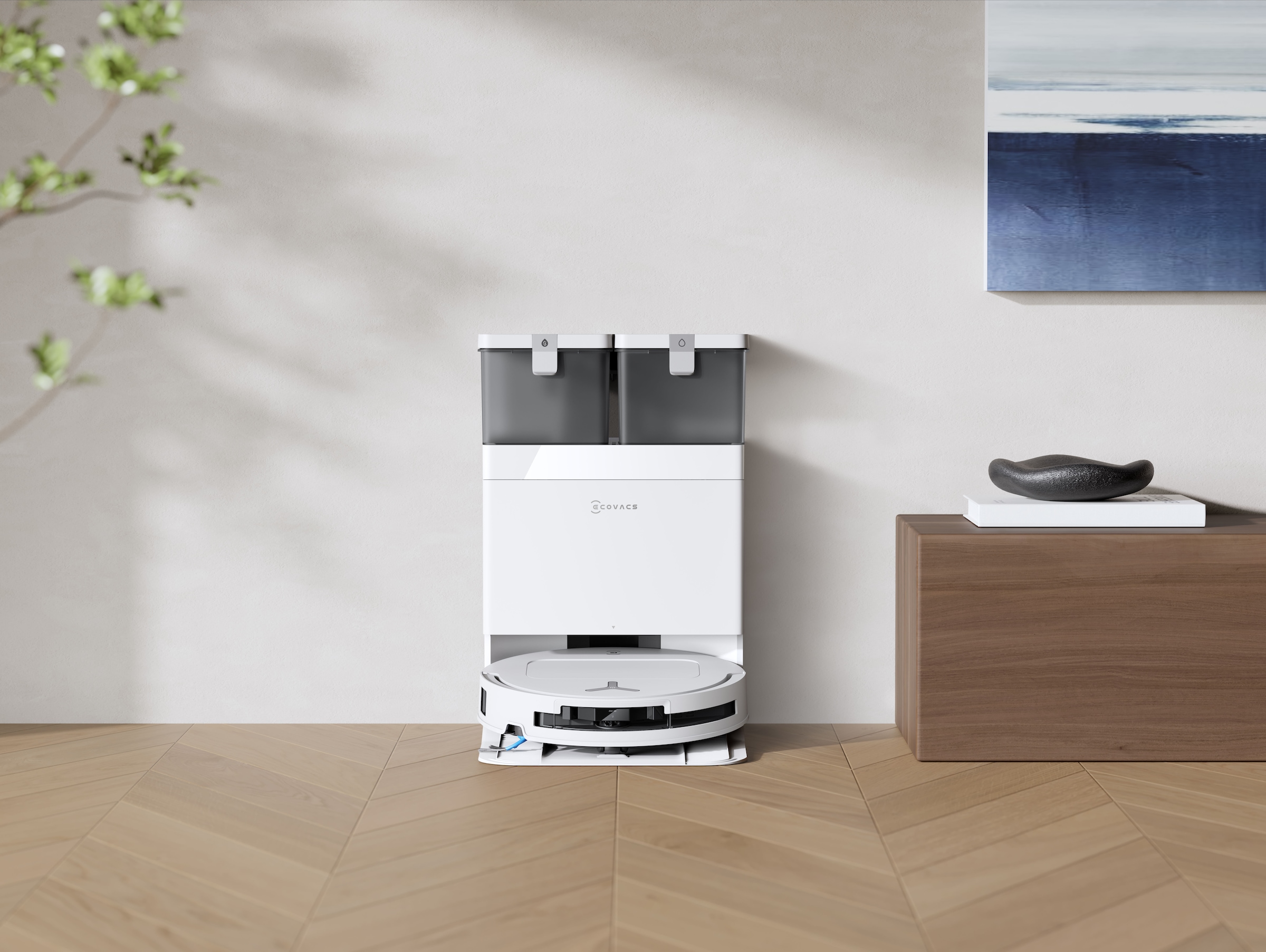 ECOVACS Nass-Trocken-Saugroboter »DEEBOT T50 OMNI Gen3« 25.000 Pa, OMNI Station, Ultraschlankes 81-mm-Design