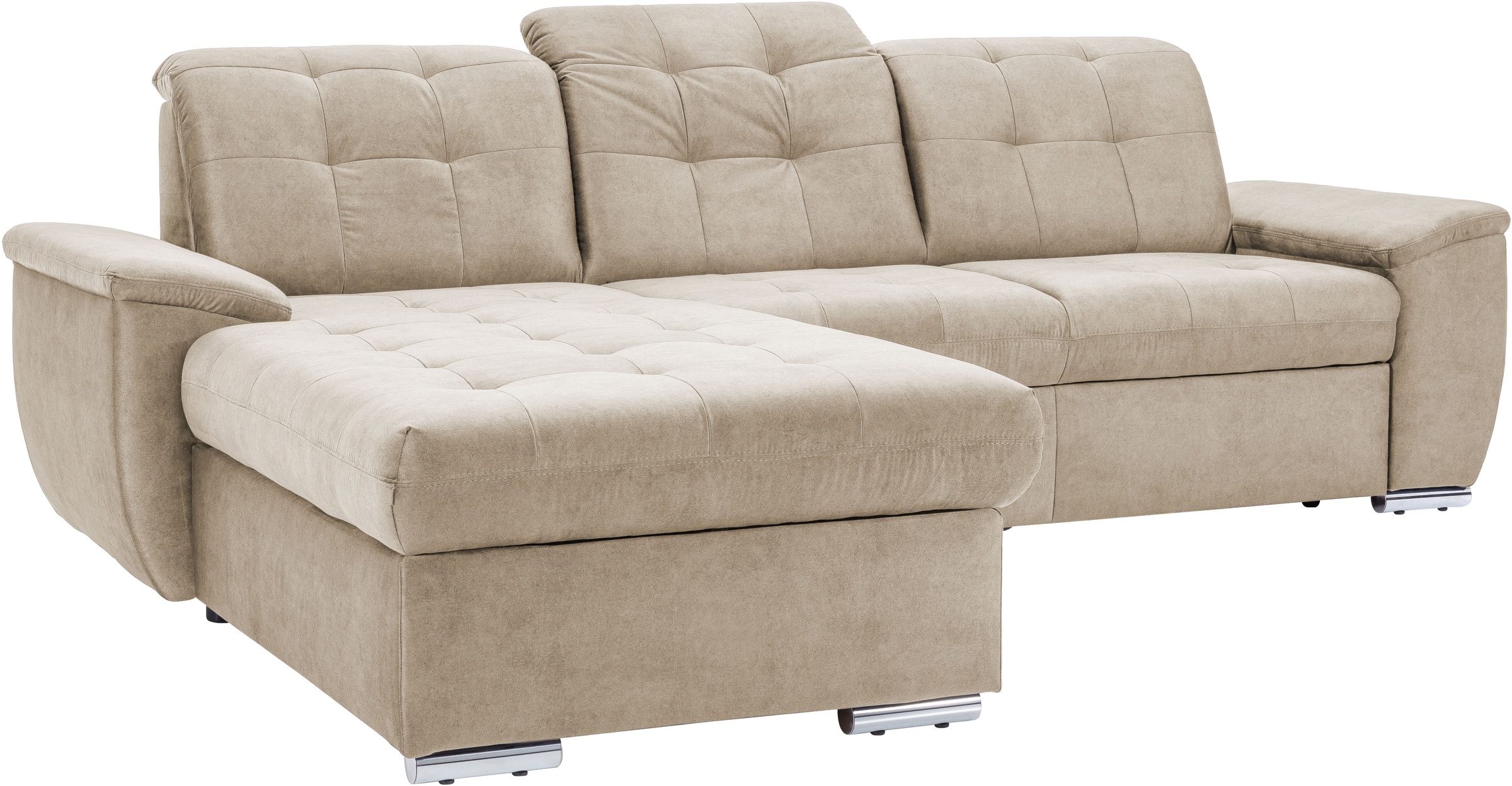 exxpo - sofa fashion Ecksofa »Derby Inkl. Kopfteilverstellung, wahlw. Bett günstig online kaufen