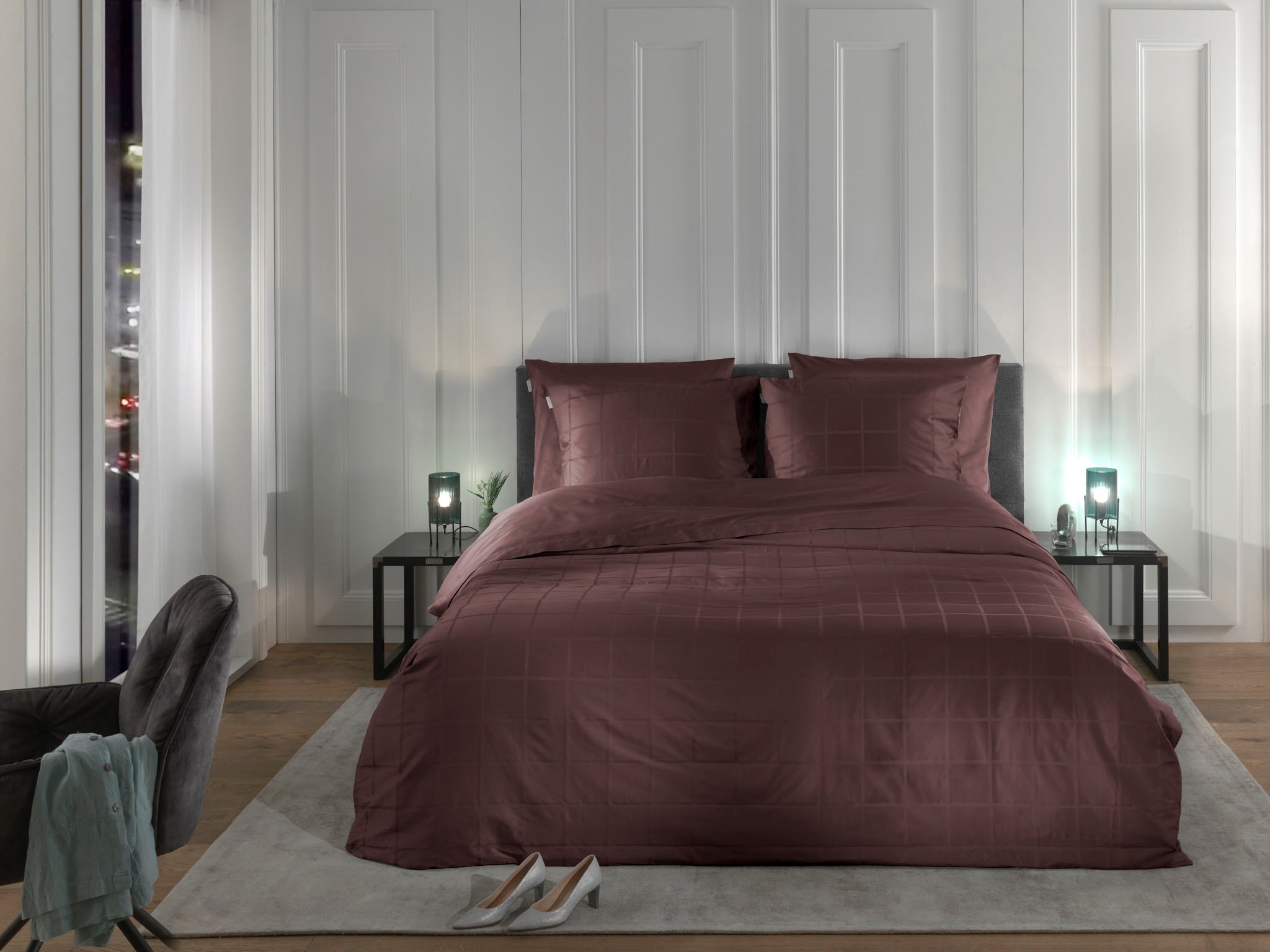 Heckett & Lane Wendebettwäsche »Diamante« 2 Stk. tlg. kariert, hochwertiges günstig online kaufen