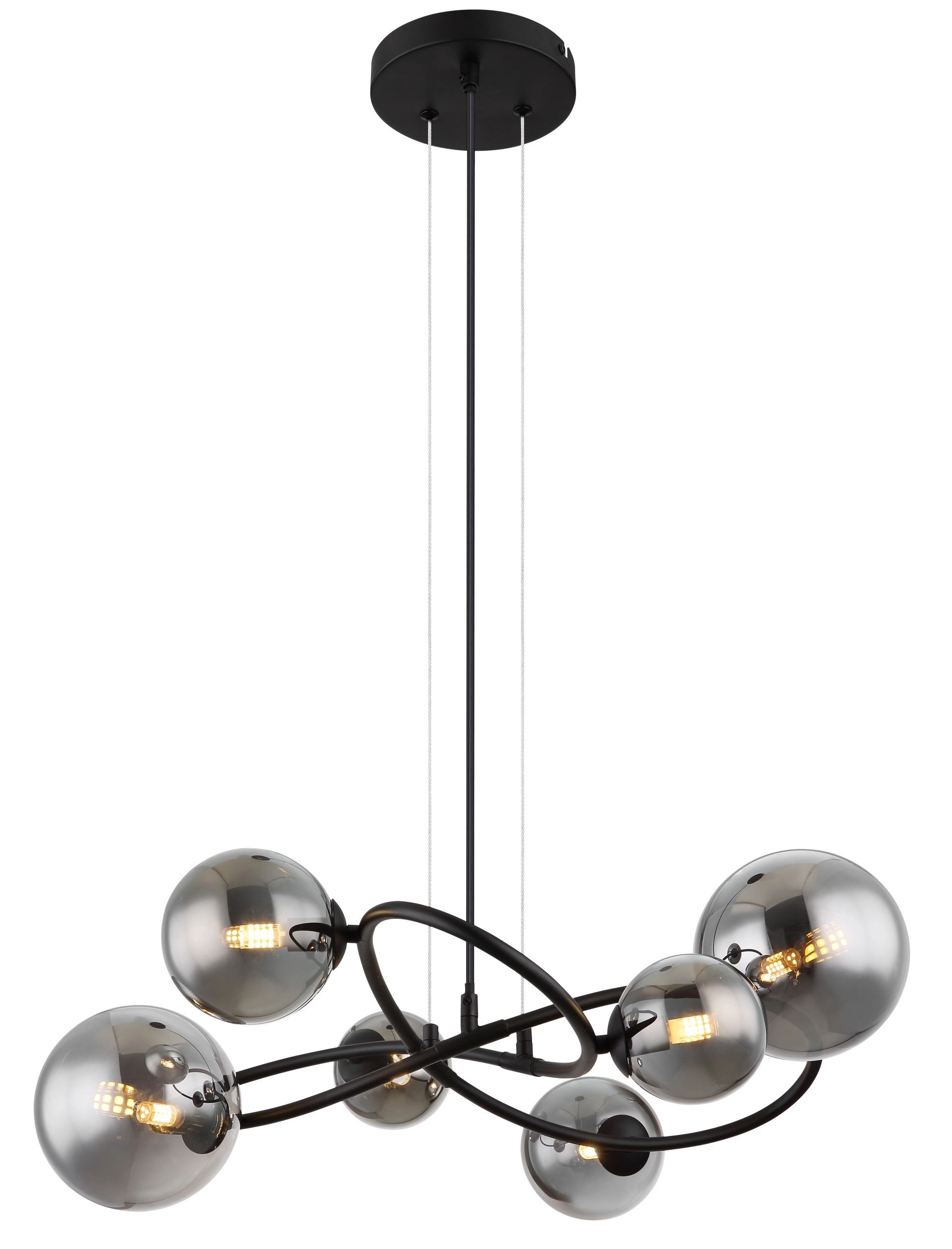 GLOBO LIGHTING Hängeleuchte »RIHA« G9 1 Stk. Warmweiß Hängeleuchte, Pendelleuchte, Glas, Design Leuchte, Esszimmer