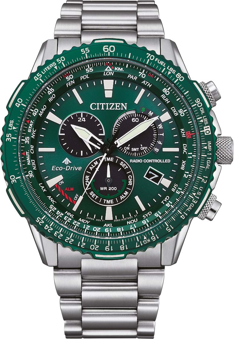 Citizen Funkchronograph »CB5004-59W«, Armbanduhr, Herrenuhr, Solar, Stoppfu günstig online kaufen