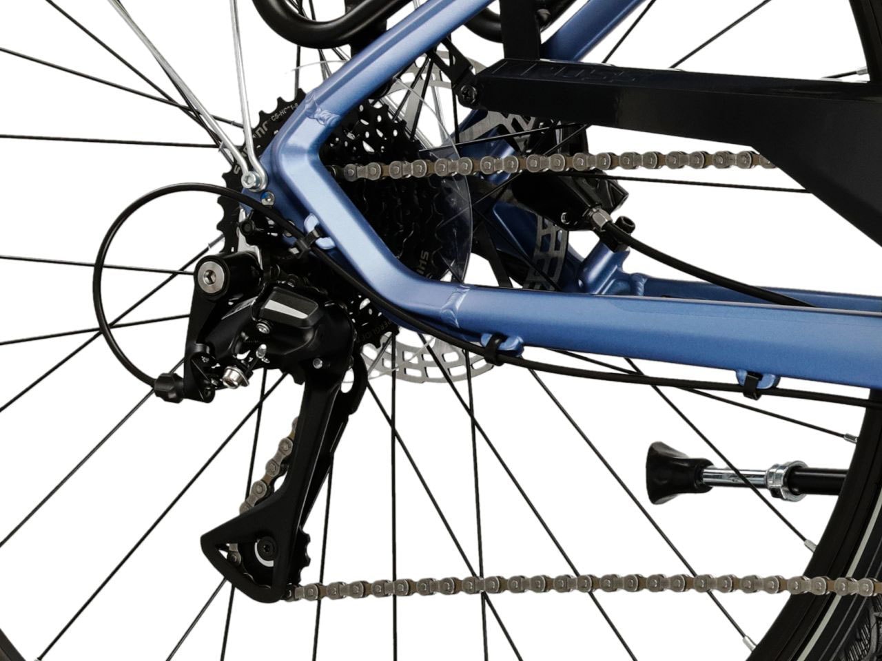 Kross Trekkingrad »Damen-Trekkingrad 28" Trans 4.0 Blau 24 Gänge« 24 Gang Shimano ACERA M3020 Schaltwerk Kettenschaltung