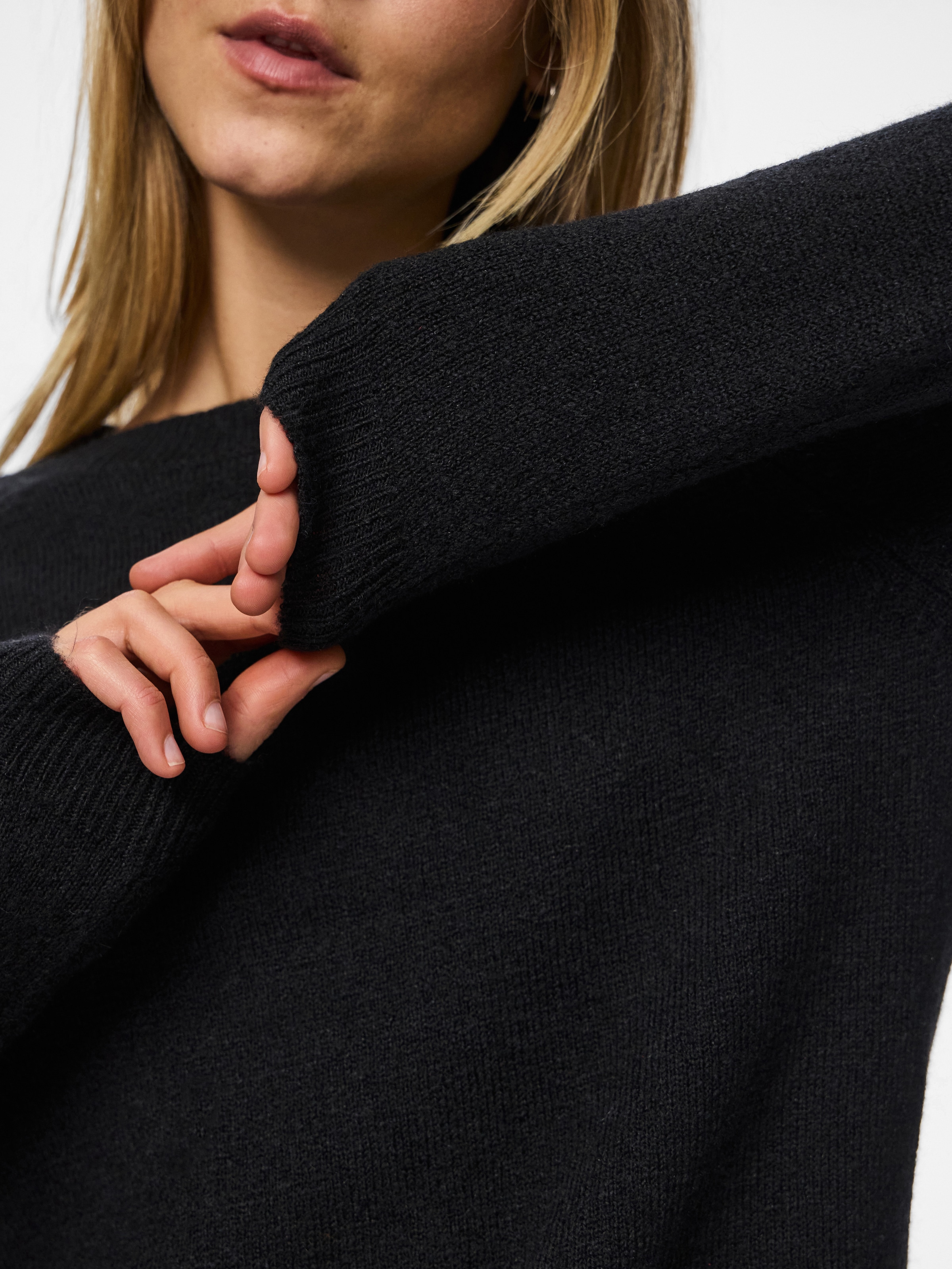 pieces Strickpullover »PCJULIANA LS O-NECK KNIT NOOS BC«