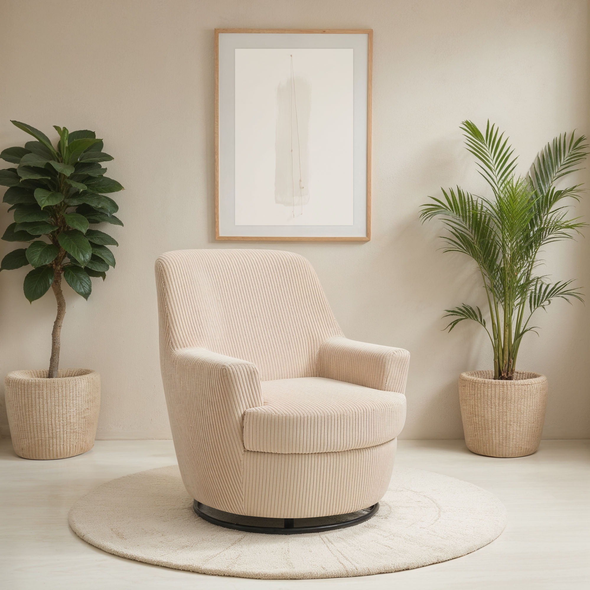 INOSIGN Drehsessel »HETTY, Drehsessel mit Wippfunktion, Lese-Sessel in Cord günstig online kaufen