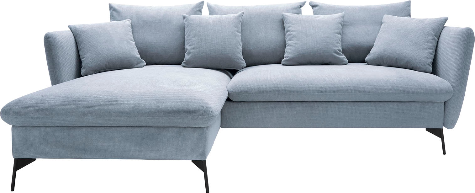 OTTO home Ecksofa »LIVORNO,258 cm, L-Form,« Schlaffunktion u. Bettkasten (1 günstig online kaufen