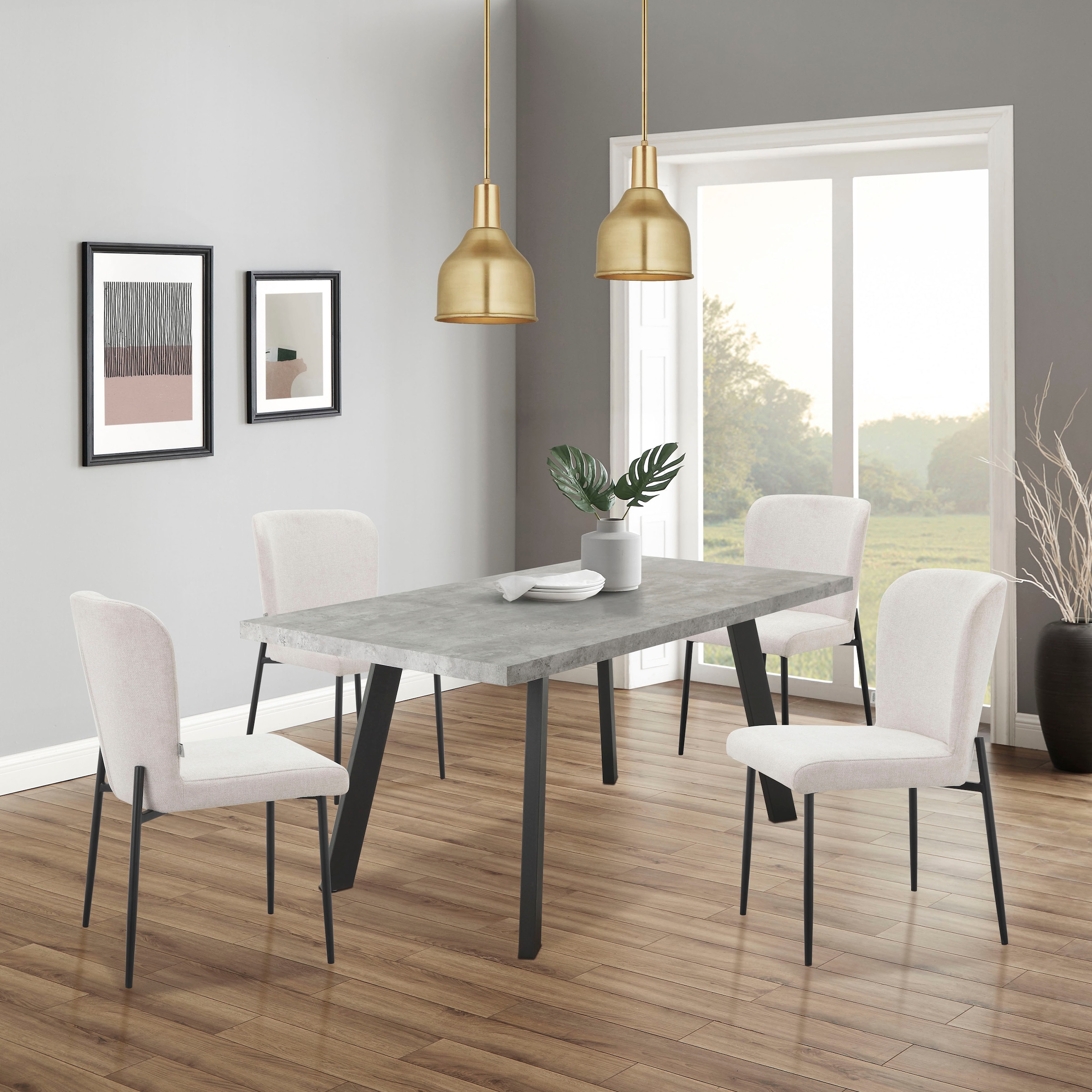 andas Esszimmerstuhl »Lieska«, (Set), 2 St., Webstoff, Polsterstuhl, Küchen günstig online kaufen