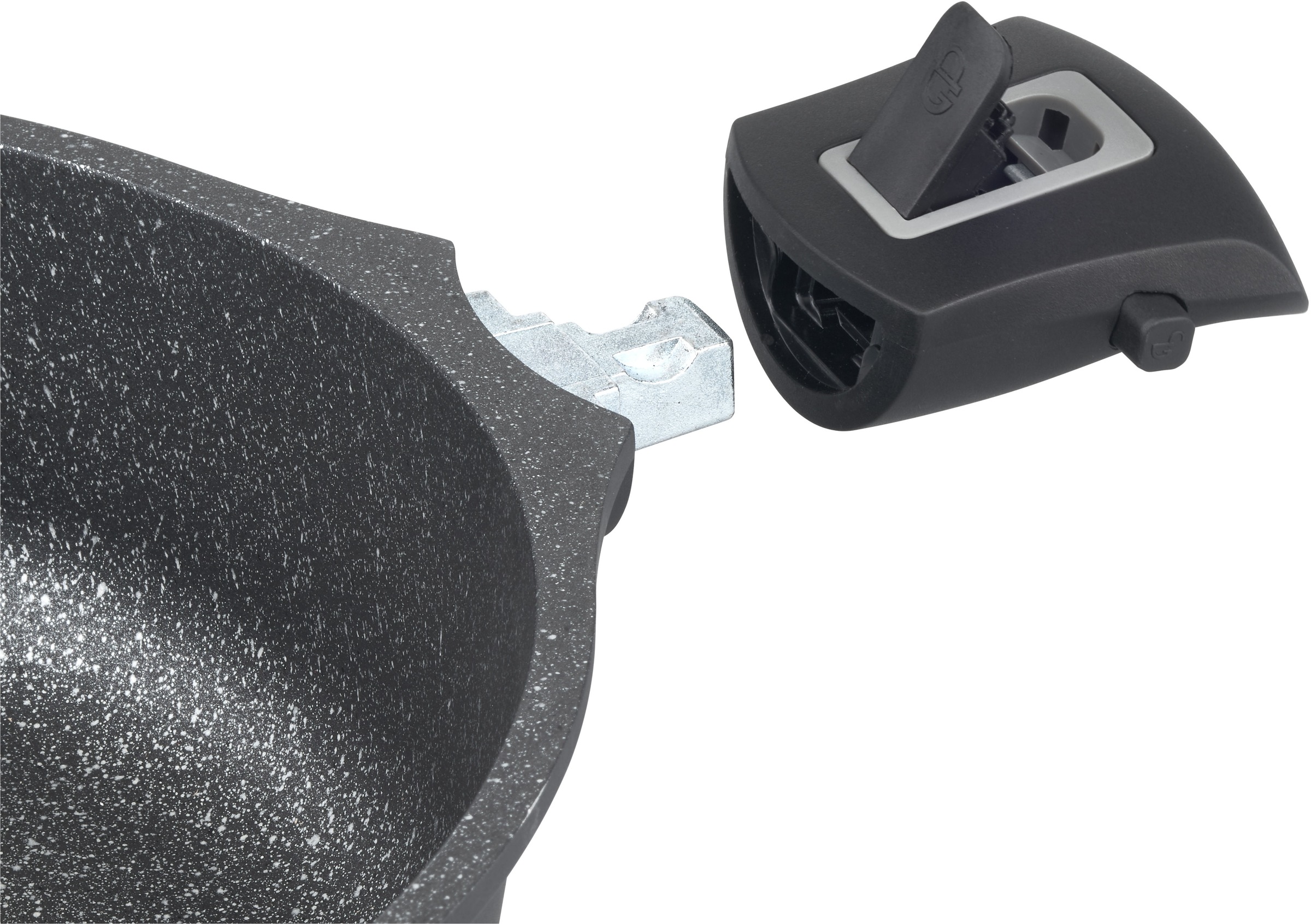 GSW Topf-Set »Easy Click« Set, Kochtopf 20/24 cm, Kasserolle 16 cm, Bratpfanne 20/24 cm, 8 Stk. tlg. Aluminiumguss