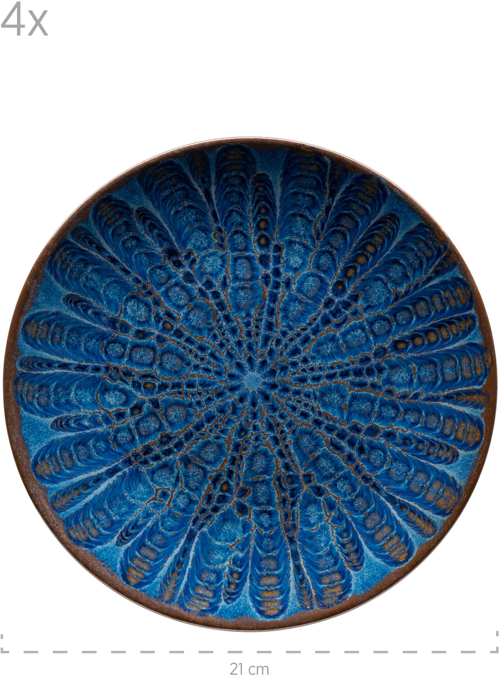 MÄSER Tafelservice »AQUAMARINE, Geschirr-Set, Steinzeug«