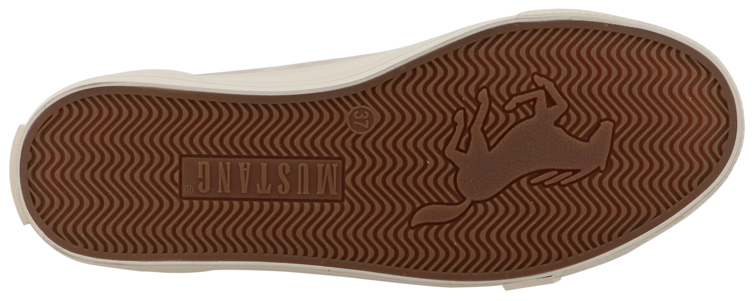 Mustang Shoes Sneaker »Winona«  Freizeitschuh, Halbschuh, Schnürer mit Besatz im Animal-Look