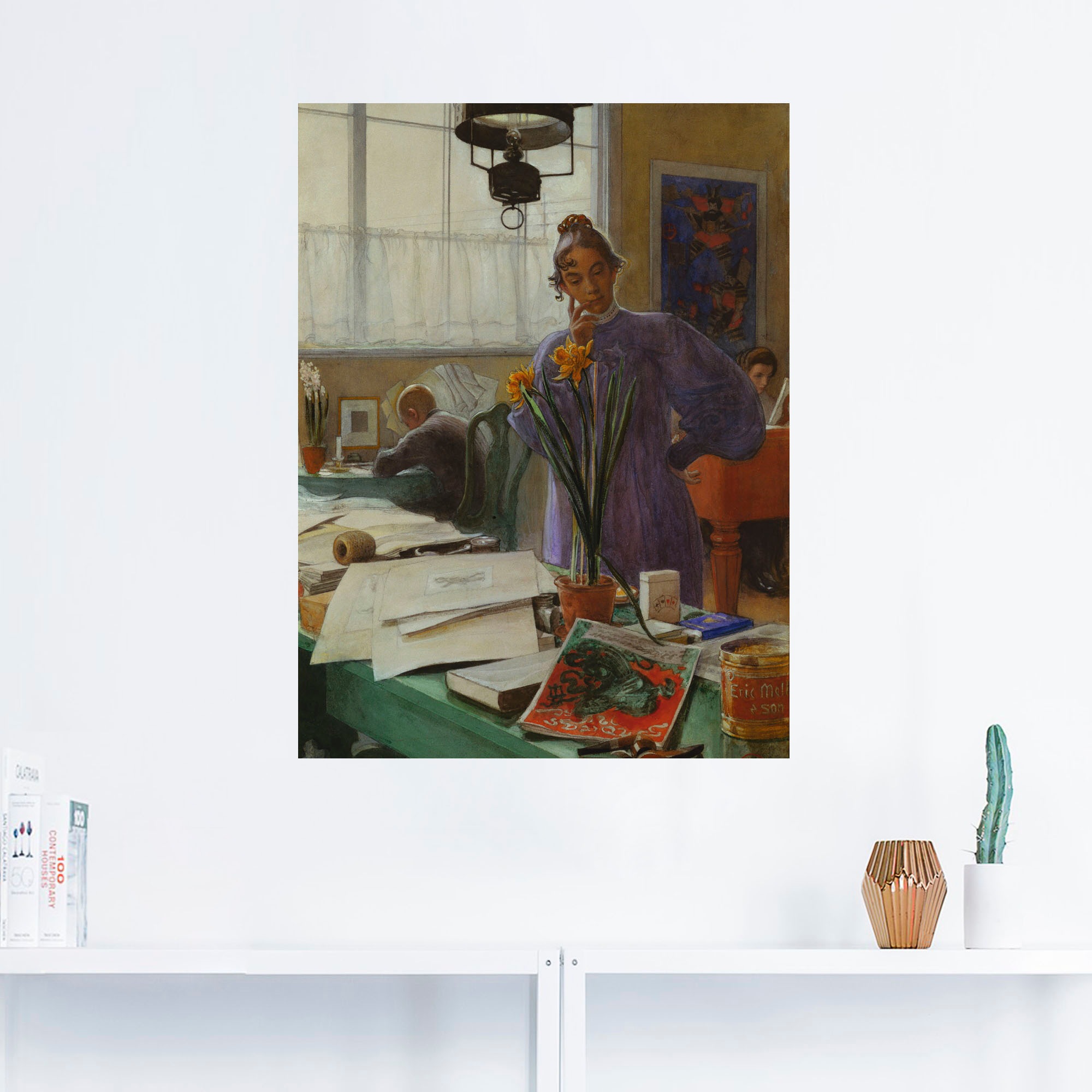 Artland Wandbild »Meine Ehefrau (Karin im Atelier). 1912«, Frau, (1 St.), als Leinwandbild, Wandaufkleber oder Poster in versch. Größen