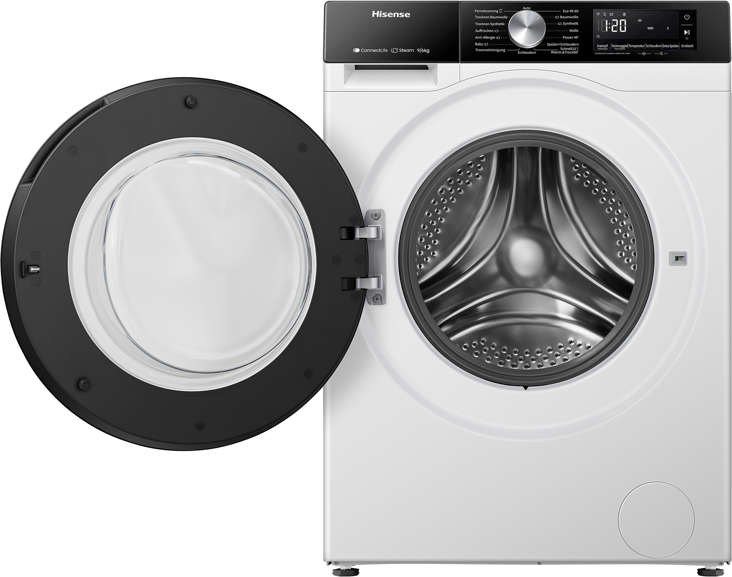 Hisense Waschtrockner »WD3S9043BW3« 3s Serie 9 kg /6 kg 72 dB(A) Waschen & Trocknen in 60 min.