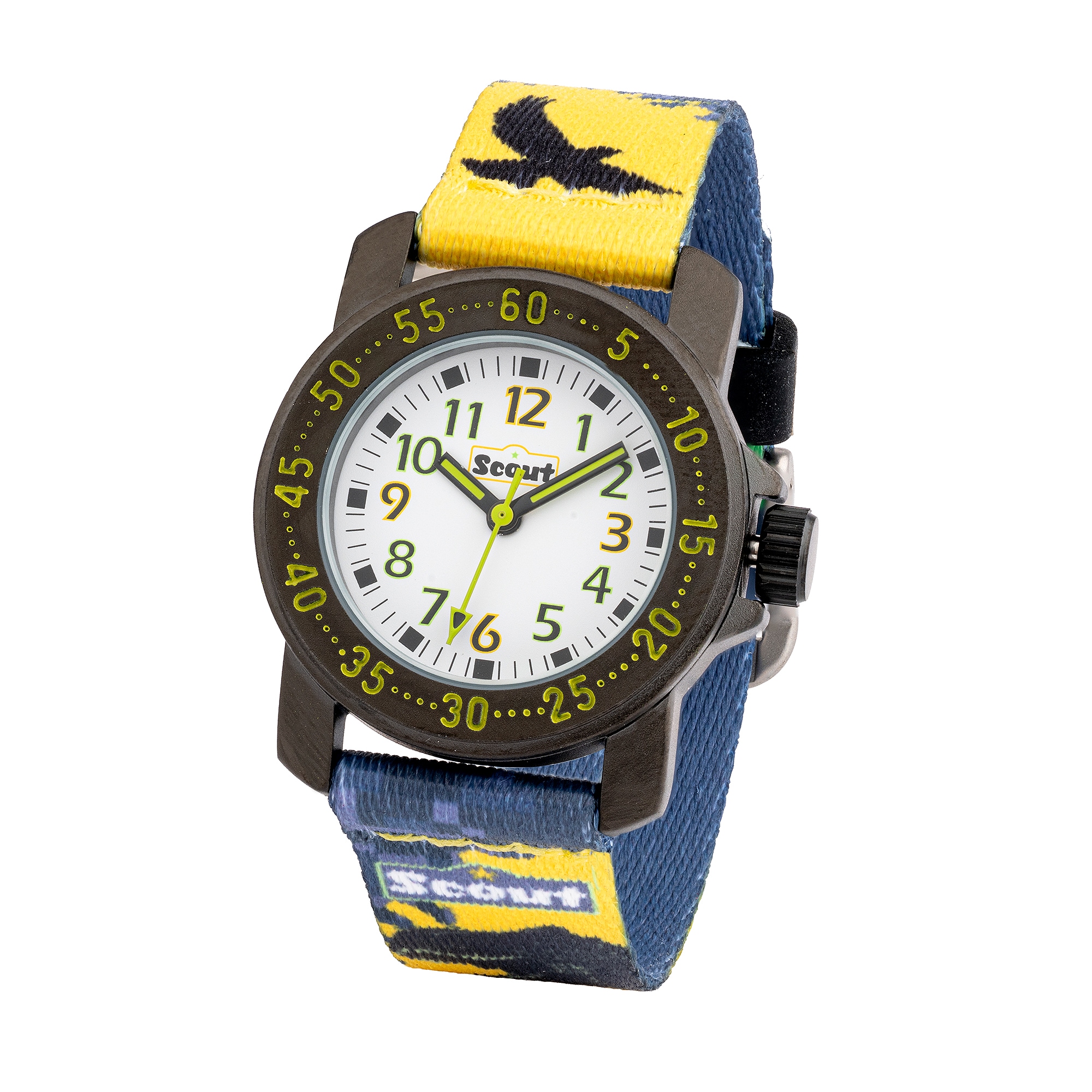 Scout Quarzuhr »Action Boys, 280376039, Dinosaurieruhr« Armbanduhr, Kinderuhr, Lernuhr, Geschenkidee, Schulanfang, Jungen,Dino