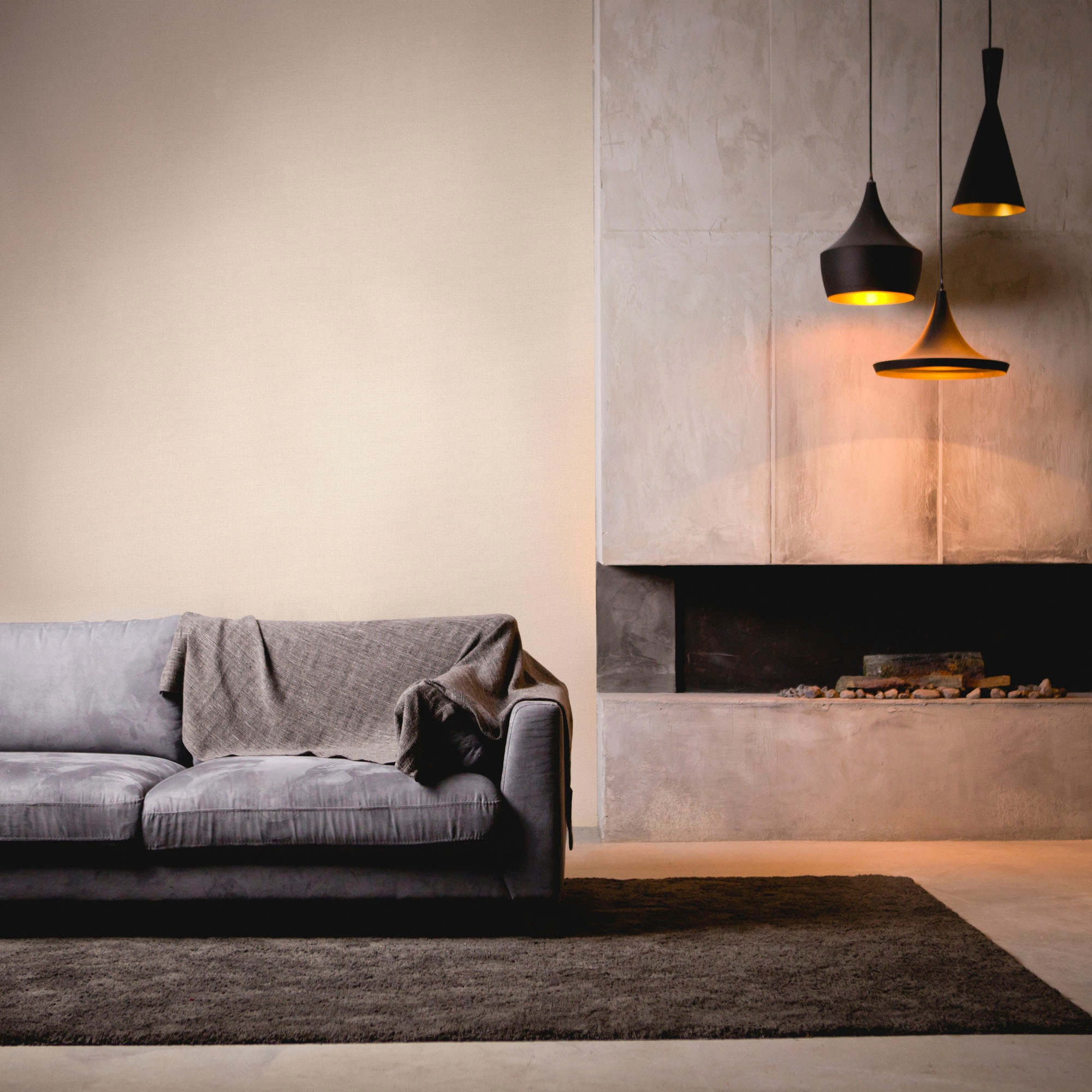 living walls Vliestapete »My Home My Spa« Ton-in-Ton | einfarbig | unifarben leicht strukturiert Uni Tapete matt leicht strukturiert Tapeten Wohnzimmer Schlafzimmer