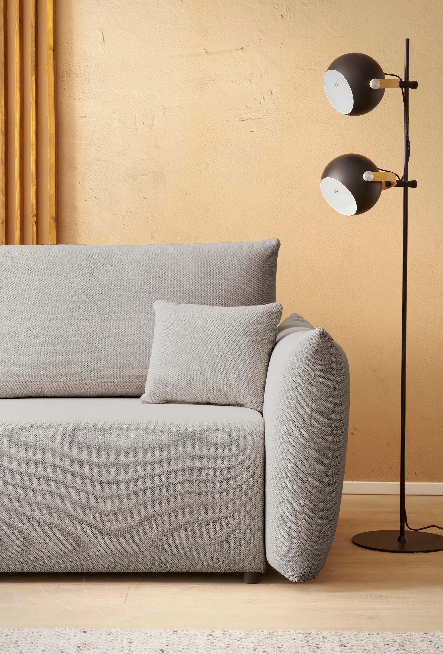 INOSIGN 3-Sitzer »MAVAS Schlafsofa mit Bettkasten«, ca.240/108cm (Liegefläche 212/145 cm), Cord, Chenille, Struktur