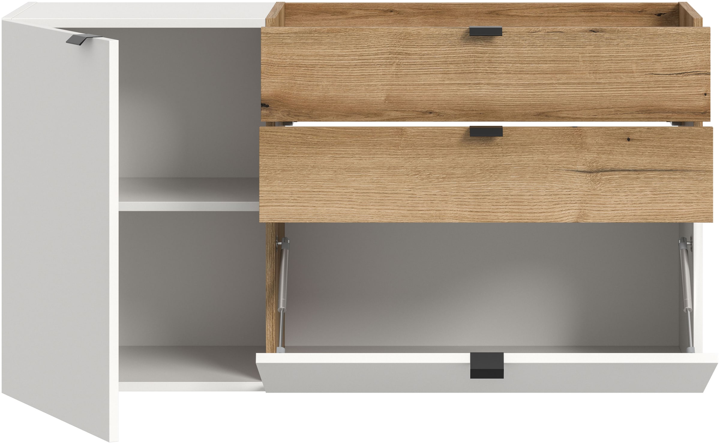 INOSIGN Garderobenschrank 1 Stk. tlg. Oran, Hängekommode, Schubladen, Tür, Klappe, Evoke Oak NB, Ablagefach