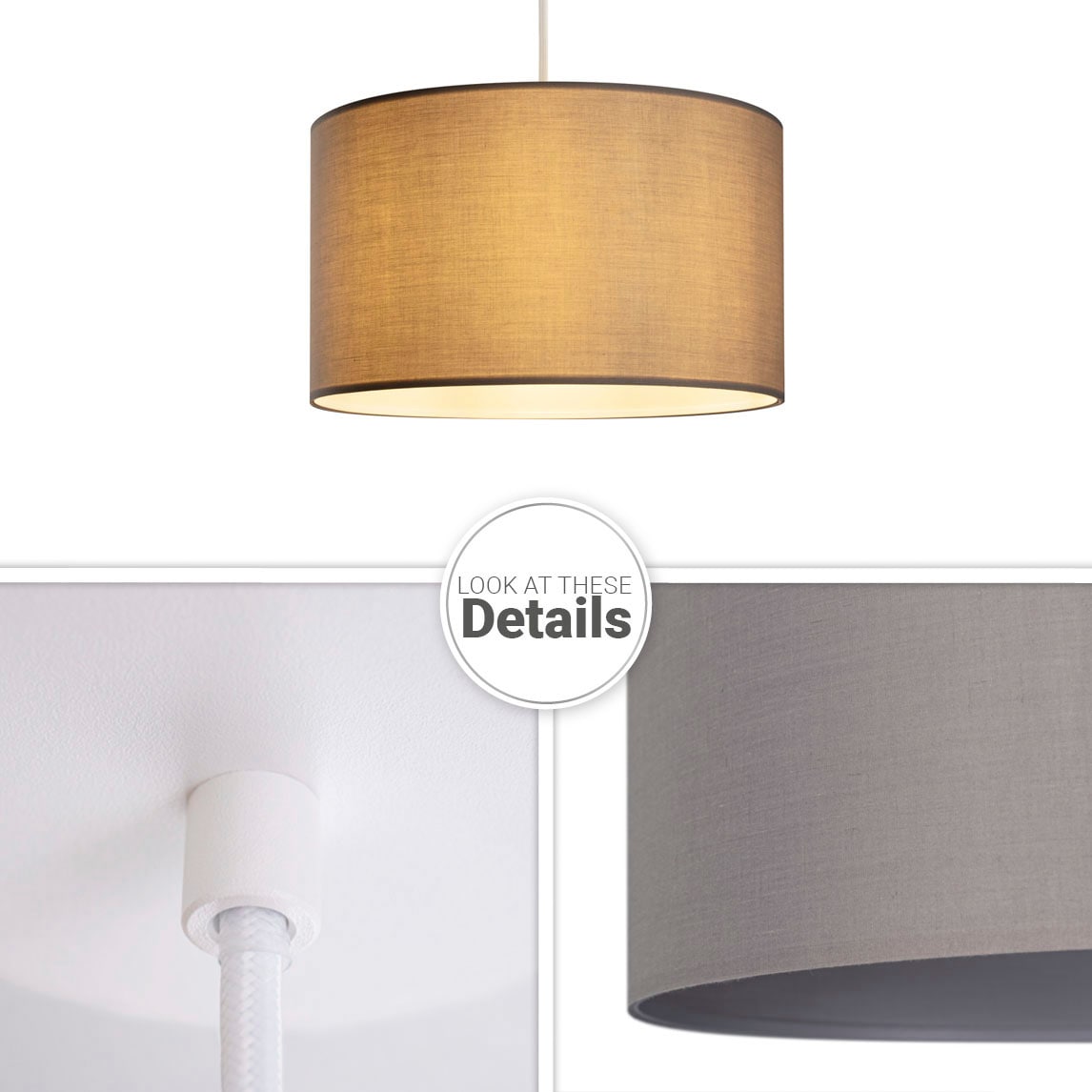 Paco Home Pendelleuchte »HUGO UNI COLOR«, 1 flammig, Leuchtmittel E27 | ohne Leuchtmittel, Deckenlampe LED Wohnzimmer Und Schlafzimmer, Unifarben, Deko E27