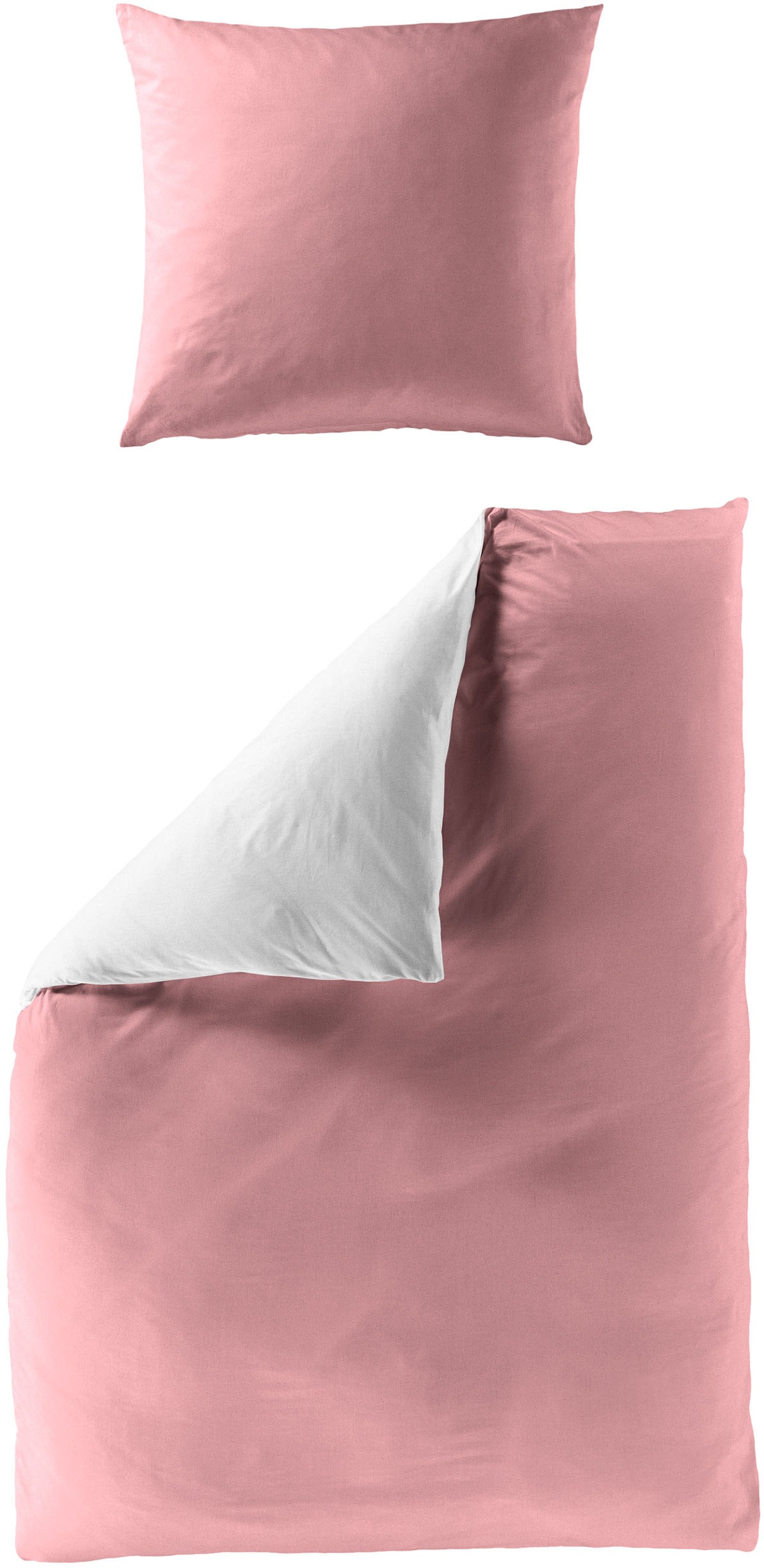 BIERBAUM Wendebettwäsche »Modern Uni in Gr. 135x200 oder 155x220 cm« 2 Stk. günstig online kaufen