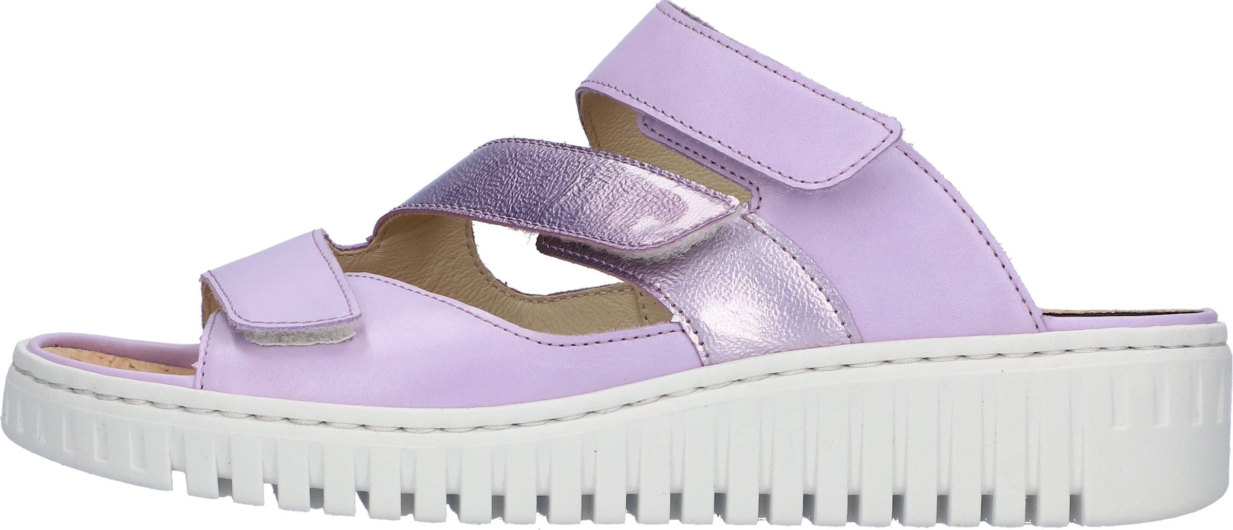 Waldläufer Pantolette »H-Willow«, Keilabsatz, Sommerschuh, Schlappen mit Klettverschlüssen, Weite H