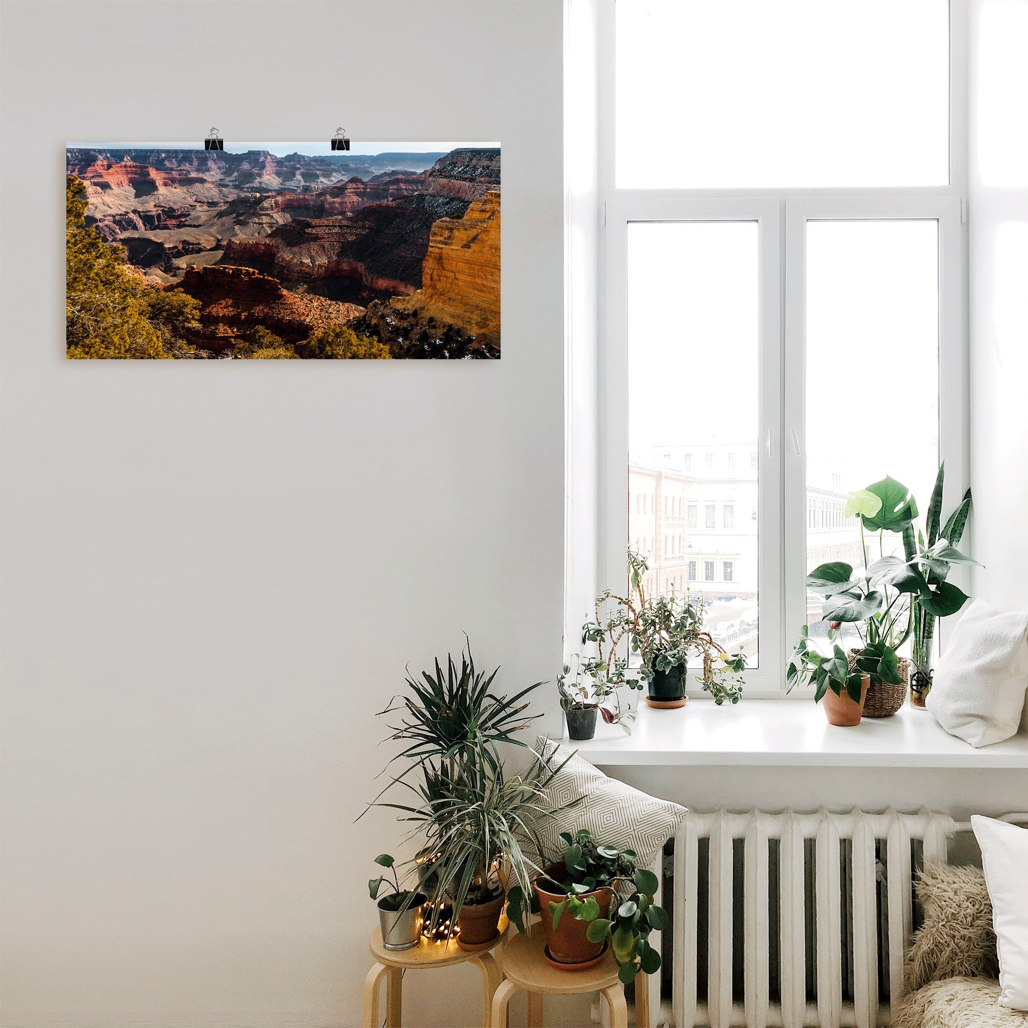 Artland Poster »Grand Canyon«, Felsen, (1 St.), als Alubild, Leinwandbild, Wandaufkleber oder Poster in versch. Größen