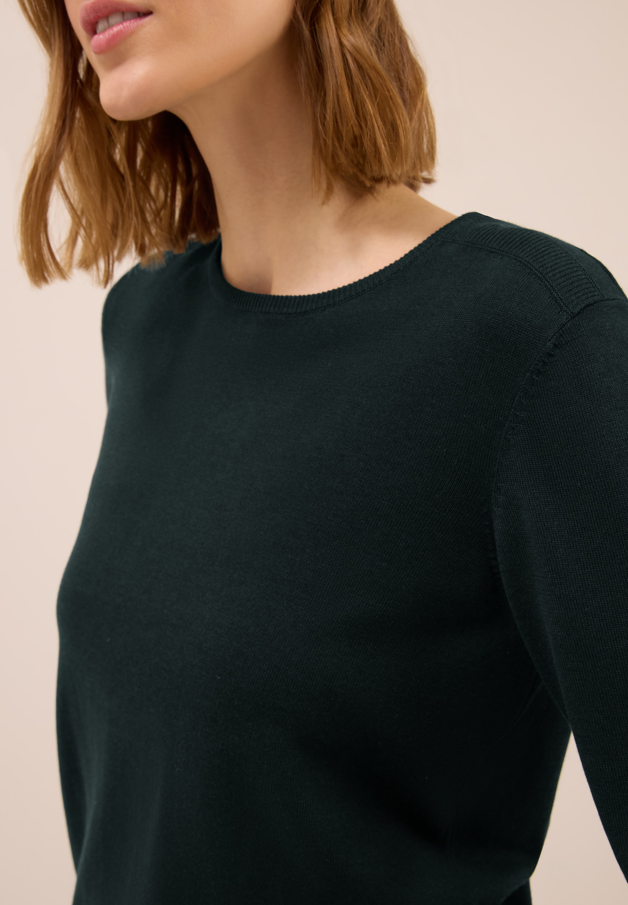 Cecil Strickpullover, mit feinem Detail an der Schulter und Viskose-Anteil