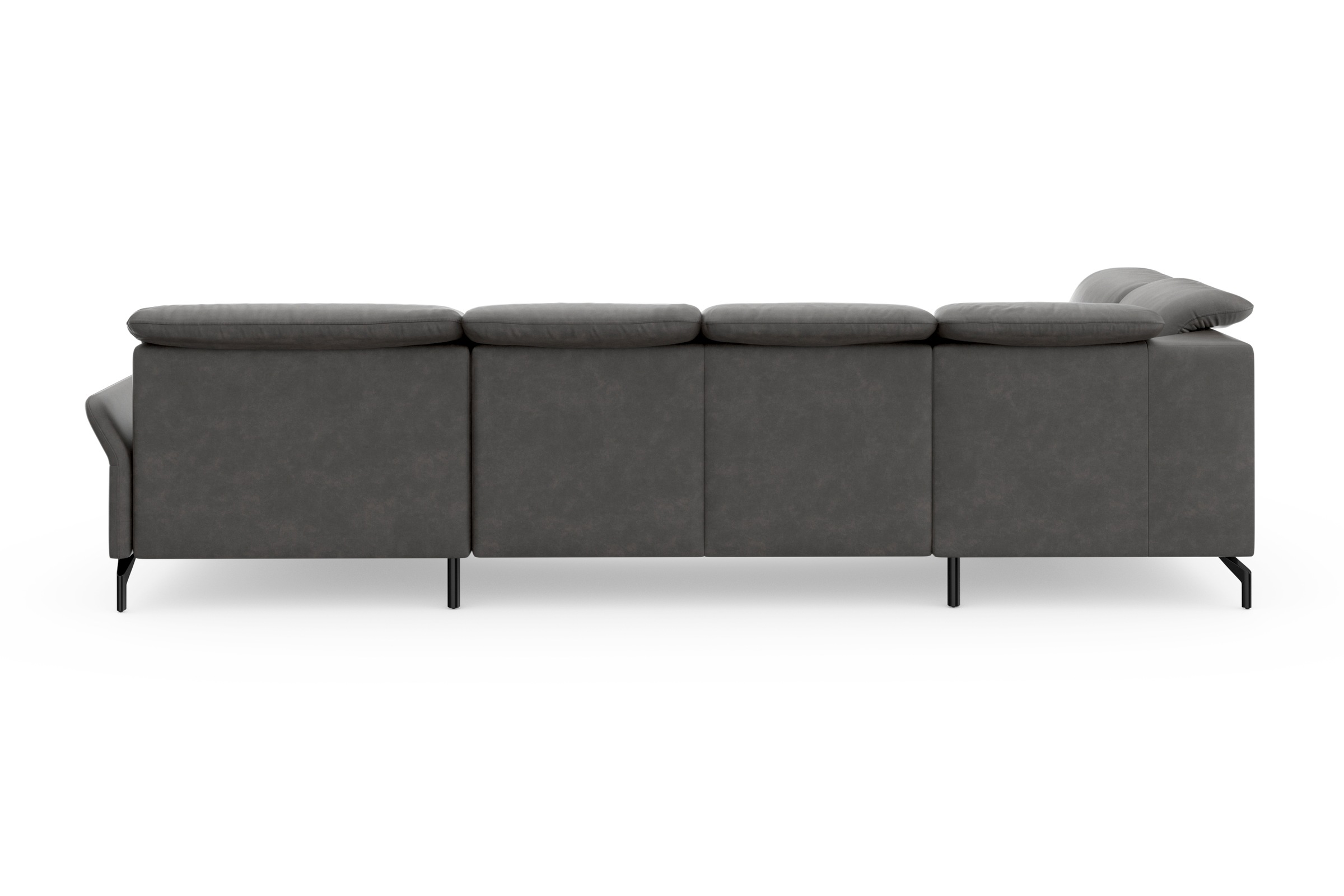sit&more Wohnlandschaft »Fashion U-Form«, wahlweise mit Kopfteilverstellung, Vorziehsitz, motorisch, Metallfüße